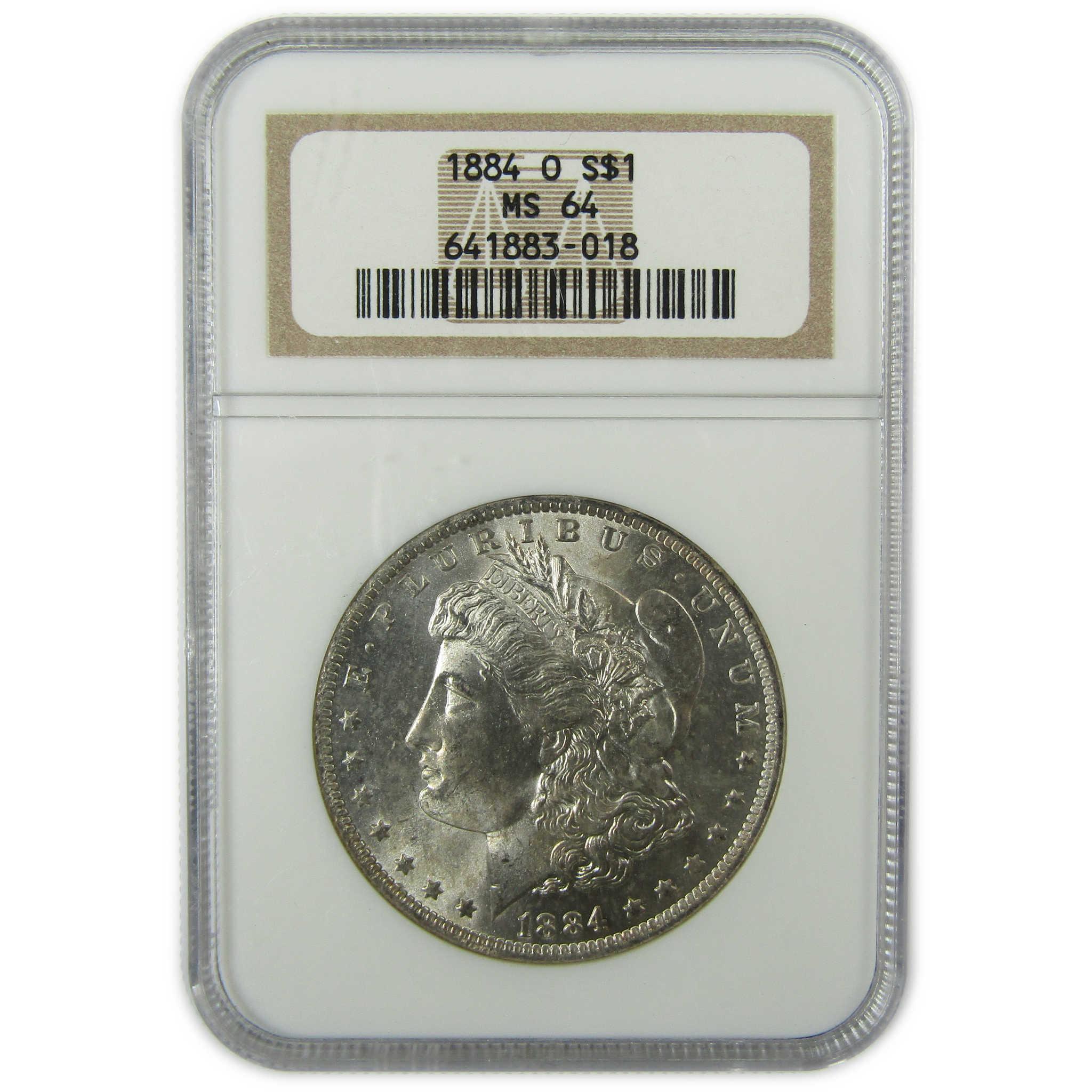 1884 O Morgan Silver Dollar MS 64 NGC Uncirculated $1 Coin SKU:CP405 - Morgan coin - Morgan silver dollar - Morgan silver dollar for sale - Profile Coins & Collectibles