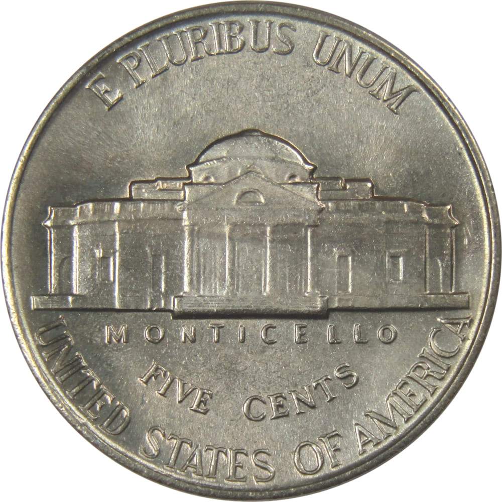 1938 Jefferson Nickel Uncirculated Mint State 5c Coin Collectible