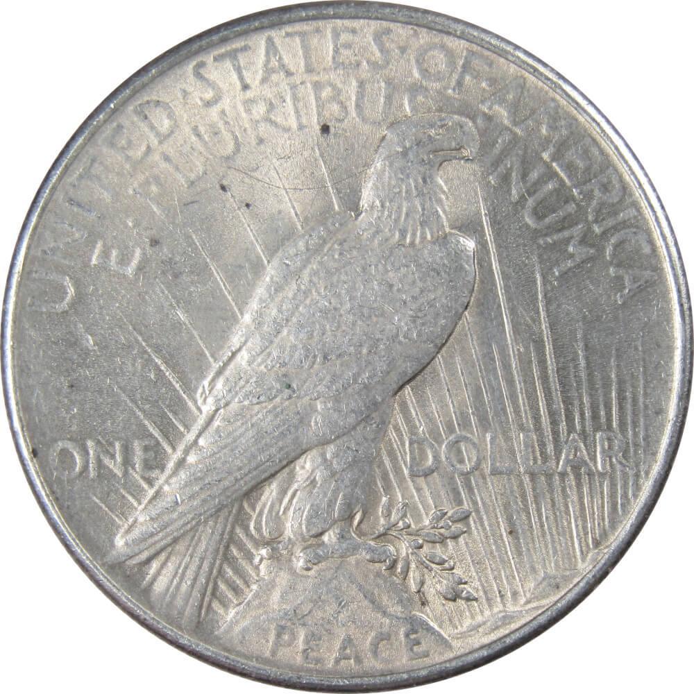 1924 Peace Dollar AU About Uncirculated Silver $1 Coin Collectible