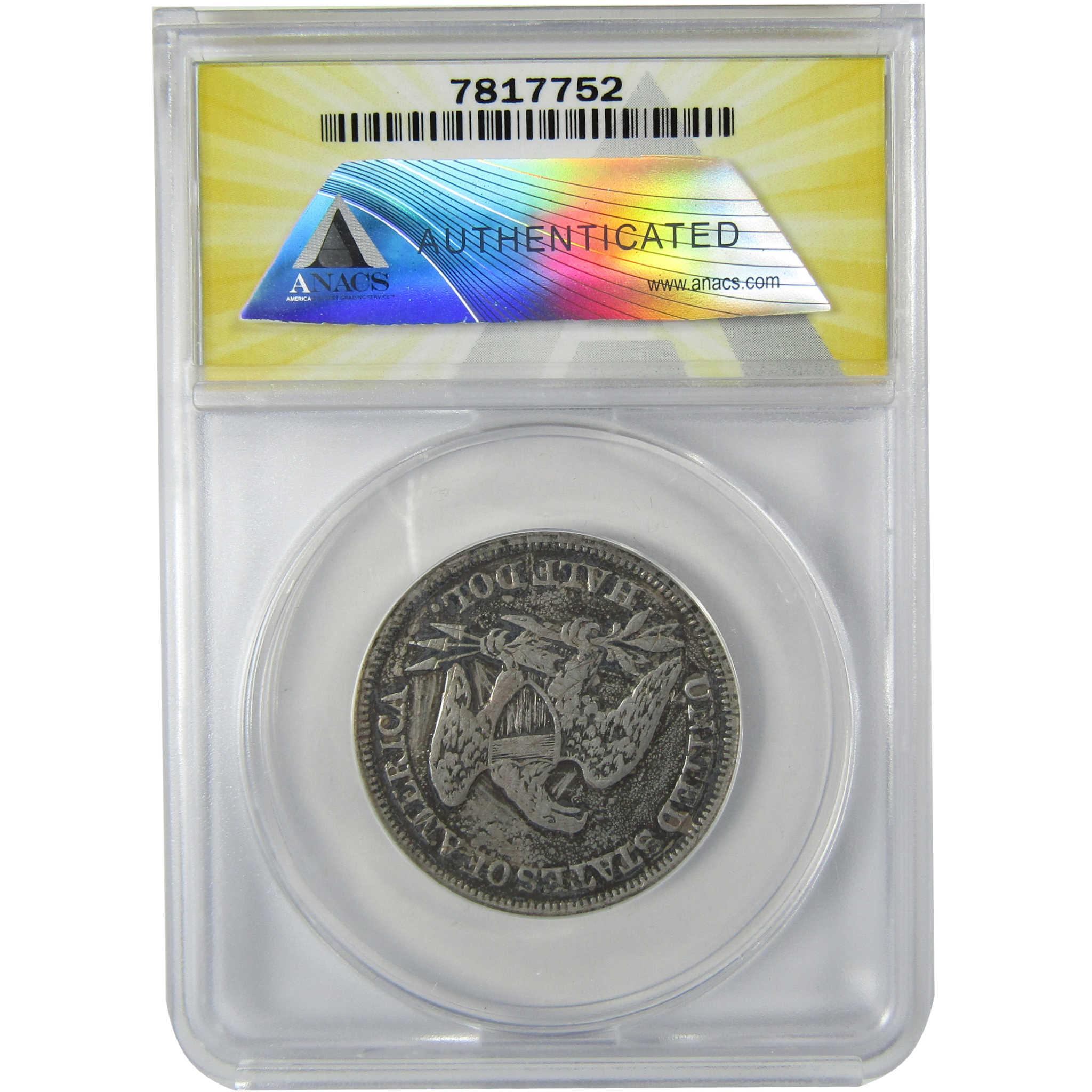 1857 Seated Liberty Silver Half Dollar EF 40 Details ANACS SKU:CP783