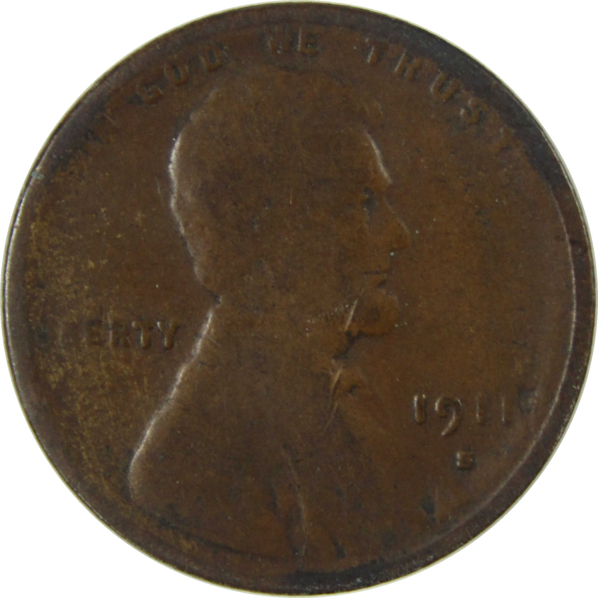 1911 S Lincoln Wheat Cent AG About Good Penny 1c Coin SKU:I27663