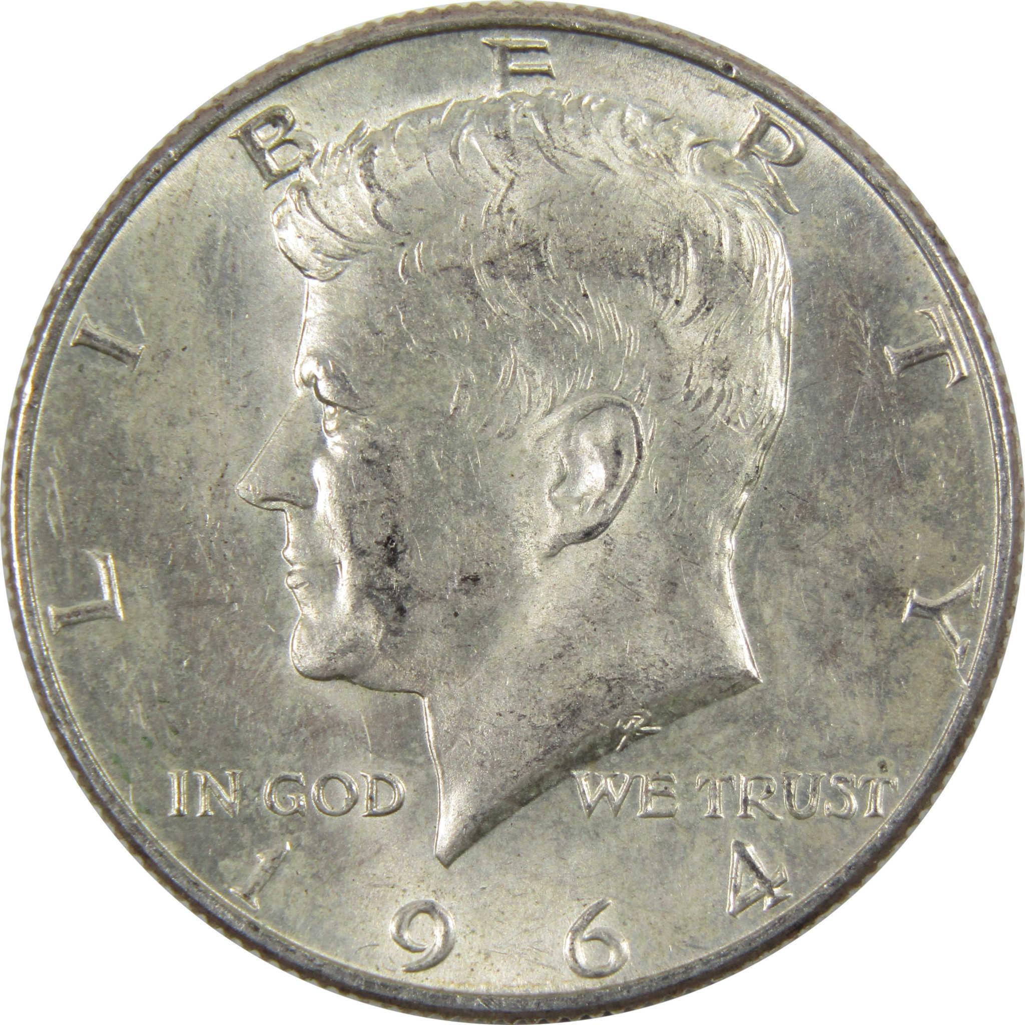 1964 D Kennedy Half Dollar AG About Good 90% Silver 50c Coin
