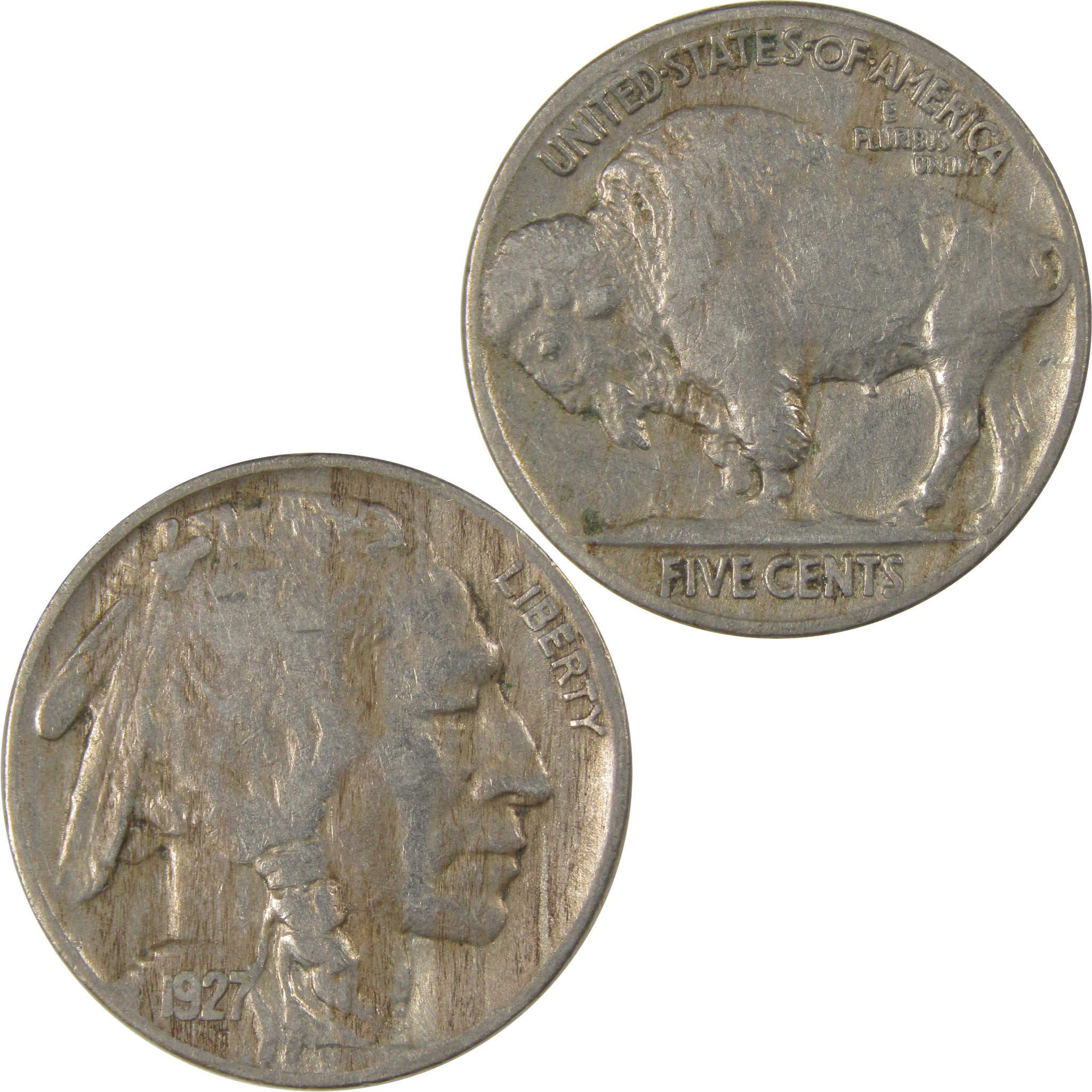 1927 Indian Head Buffalo Nickel XF EF Extremely Fine SKU:I24024