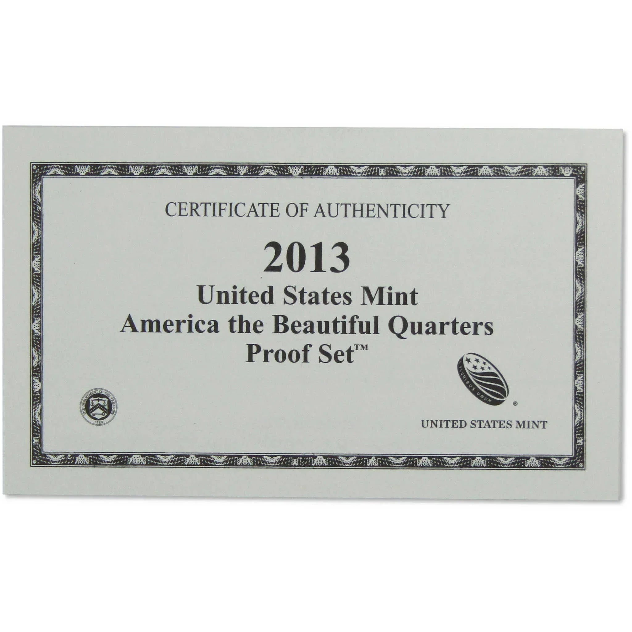 2013 America the Beautiful Quarter Clad Proof Set U.S. Mint OGP COA