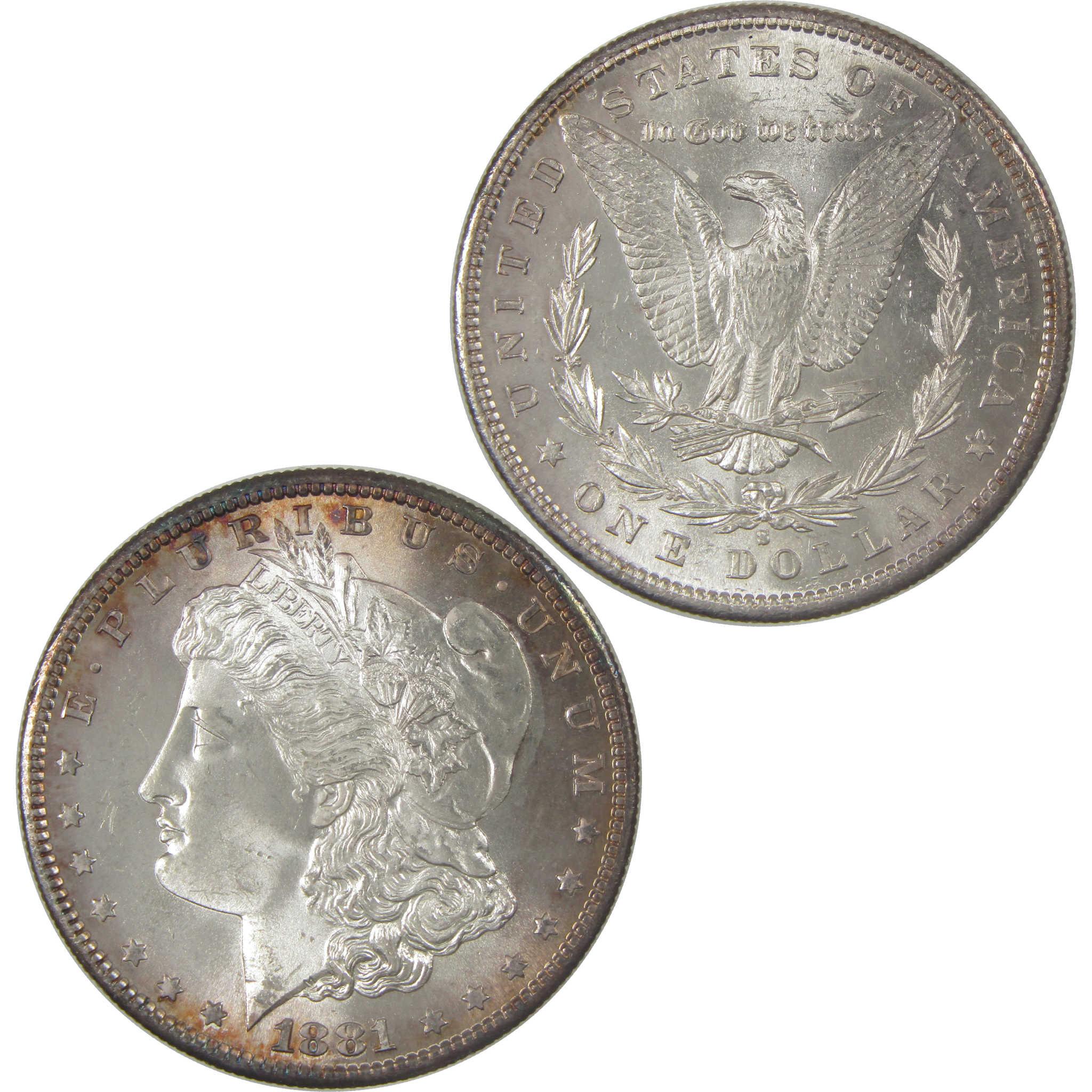 1881 S Morgan Silver Dollar BU Gem Uncirculated Mint State $1 Coin - Morgan coin - Morgan silver dollar - Morgan silver dollar for sale - Profile Coins & Collectibles