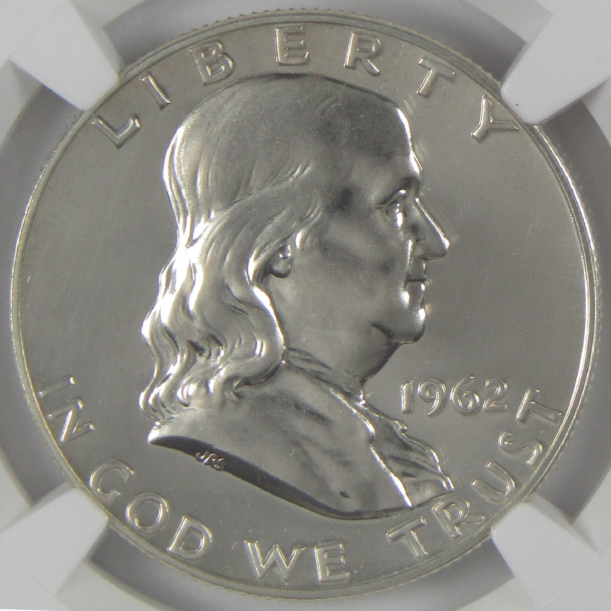 1962 Franklin Silver Half Dollar PF 68 NGC Proof 50c Coin Collectible