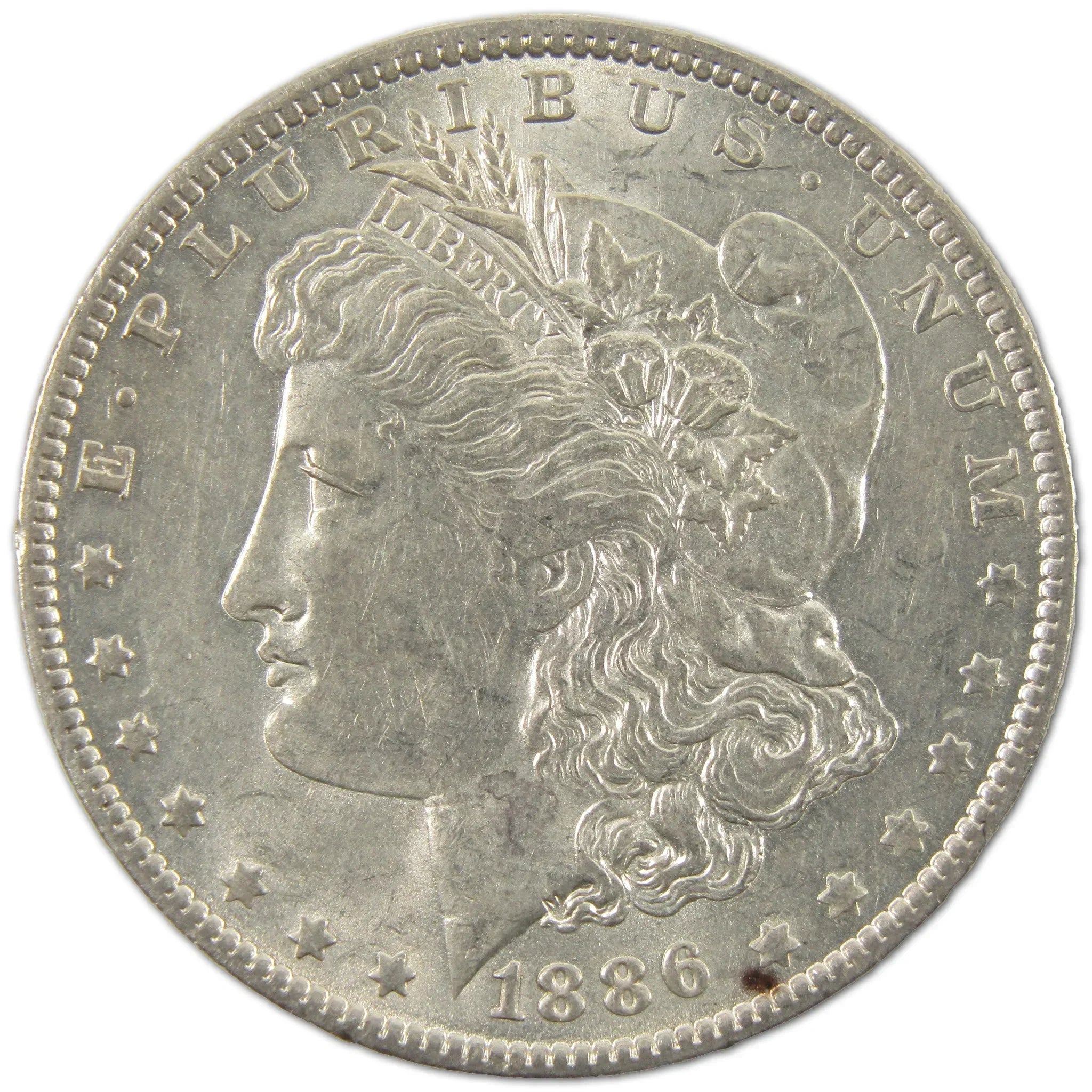 1886 O Morgan Dollar Borderline Uncirculated Silver $1 Coin SKU:I10591 - Morgan coin - Morgan silver dollar - Morgan silver dollar for sale - Profile Coins & Collectibles