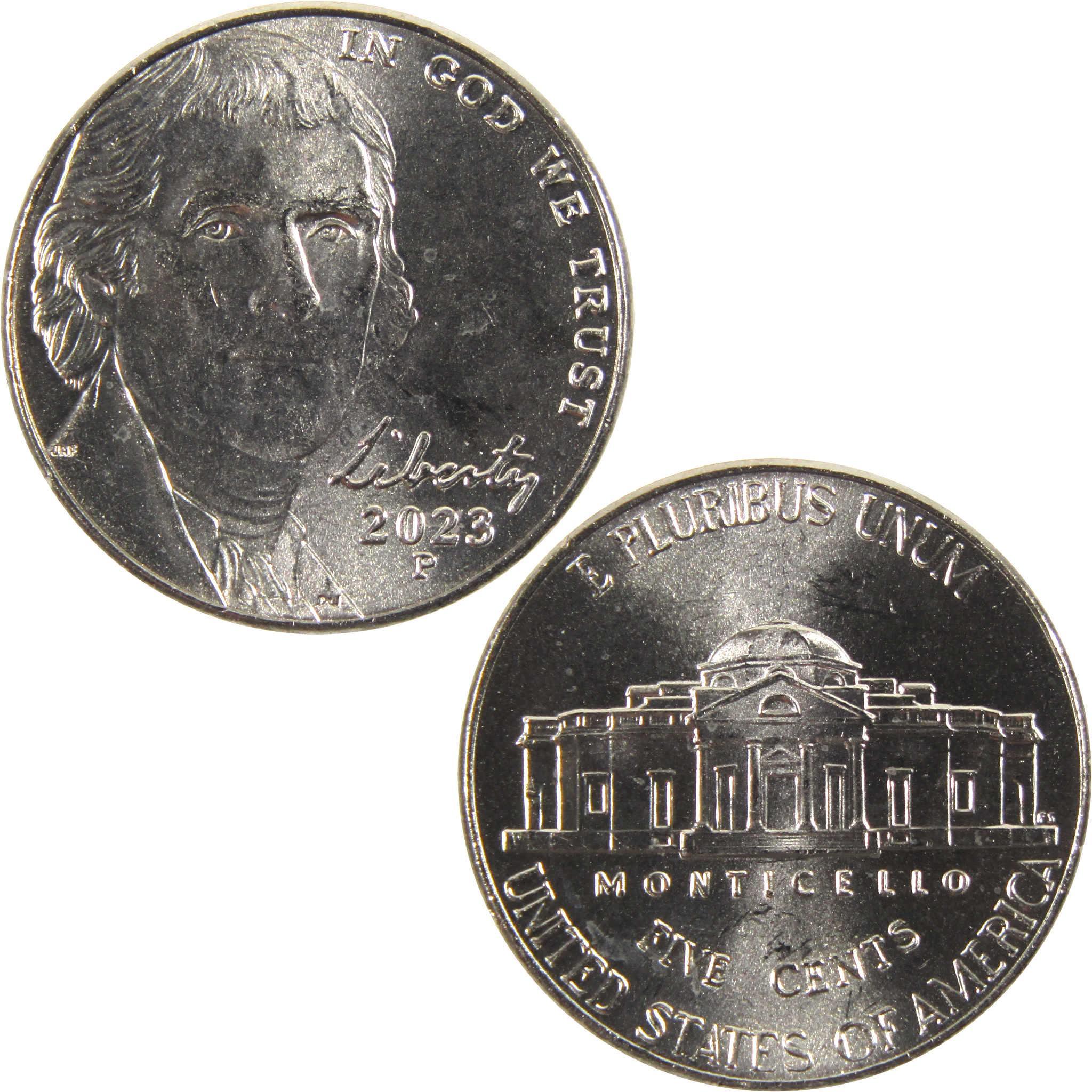 2023 P Jefferson Nickel BU Uncirculated 5c Coin