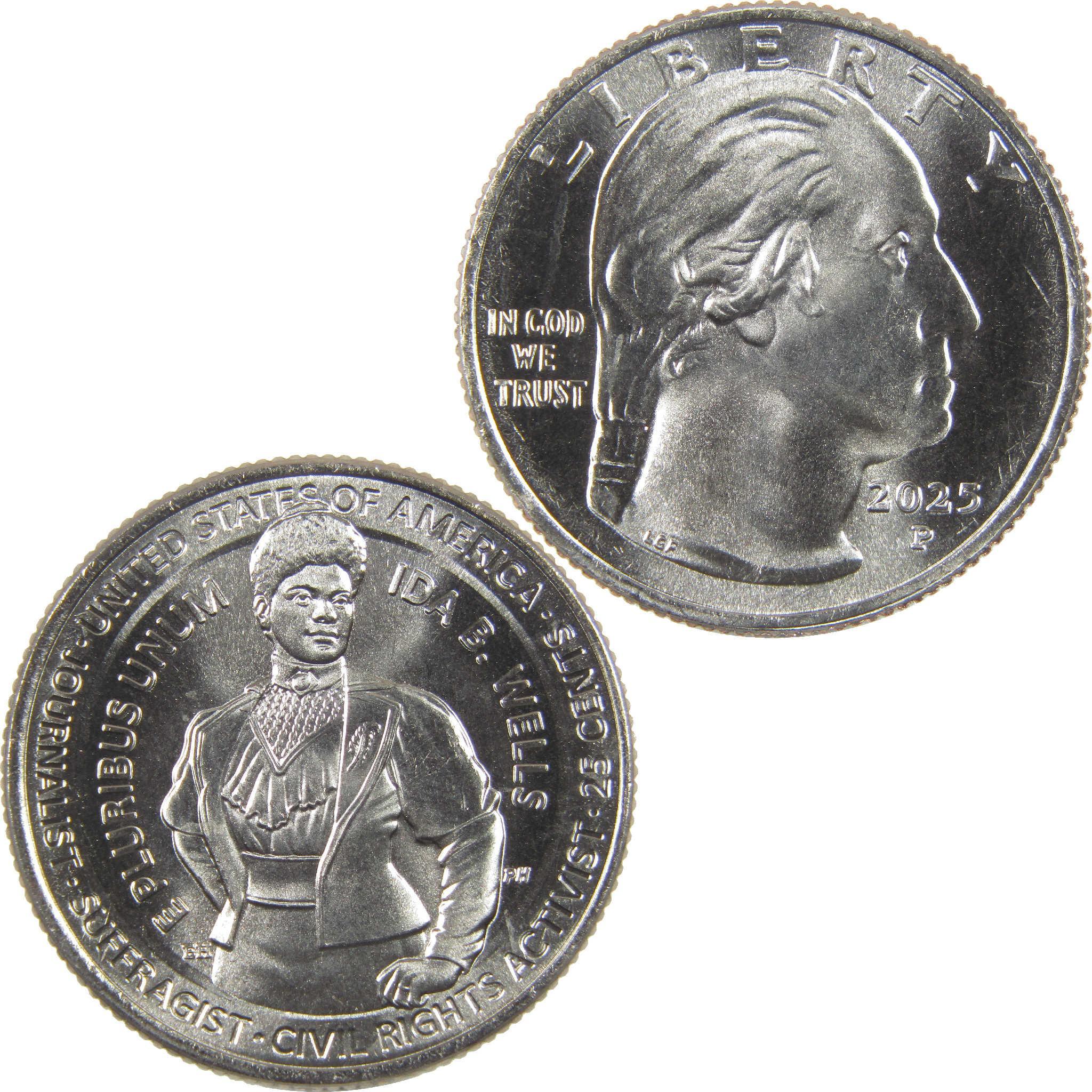 2025 P Ida B. Wells American Women Quarter Clad Uncirculated 25c Coin