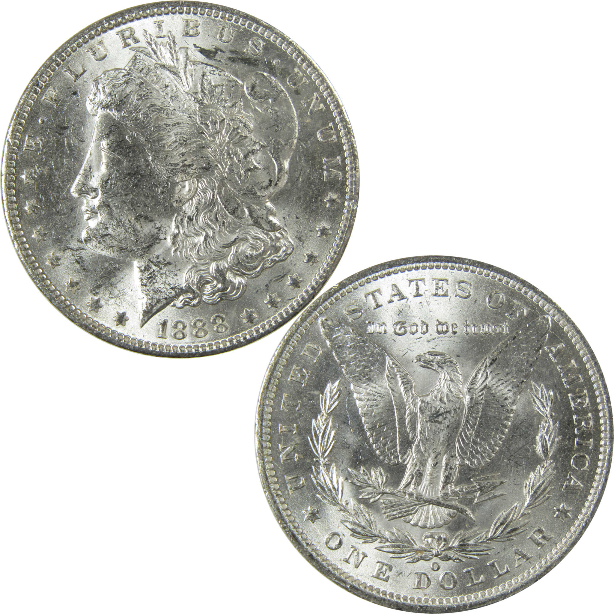 1888 O Morgan Silver Dollar Uncirculated Mint State $1 Coin SKU:I27753
