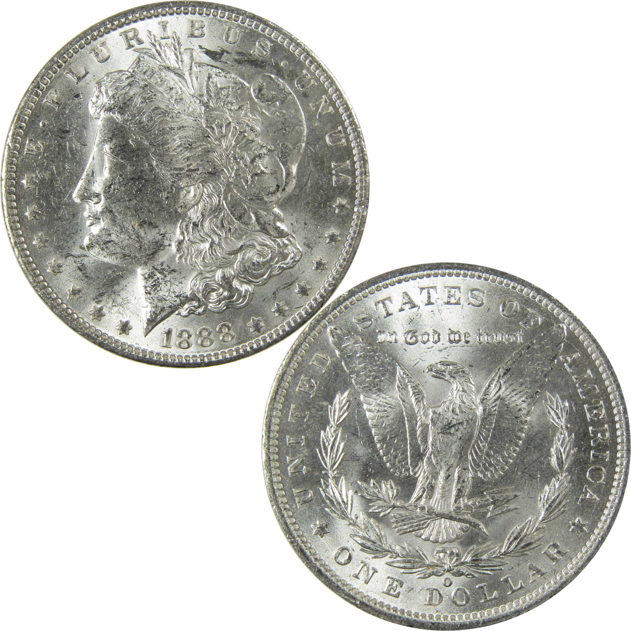 1888 O Morgan Silver Dollar Uncirculated Mint State $1 Coin SKU:I27753 - Morgan coin - Morgan silver dollar - Morgan silver dollar for sale - Profile Coins & Collectibles