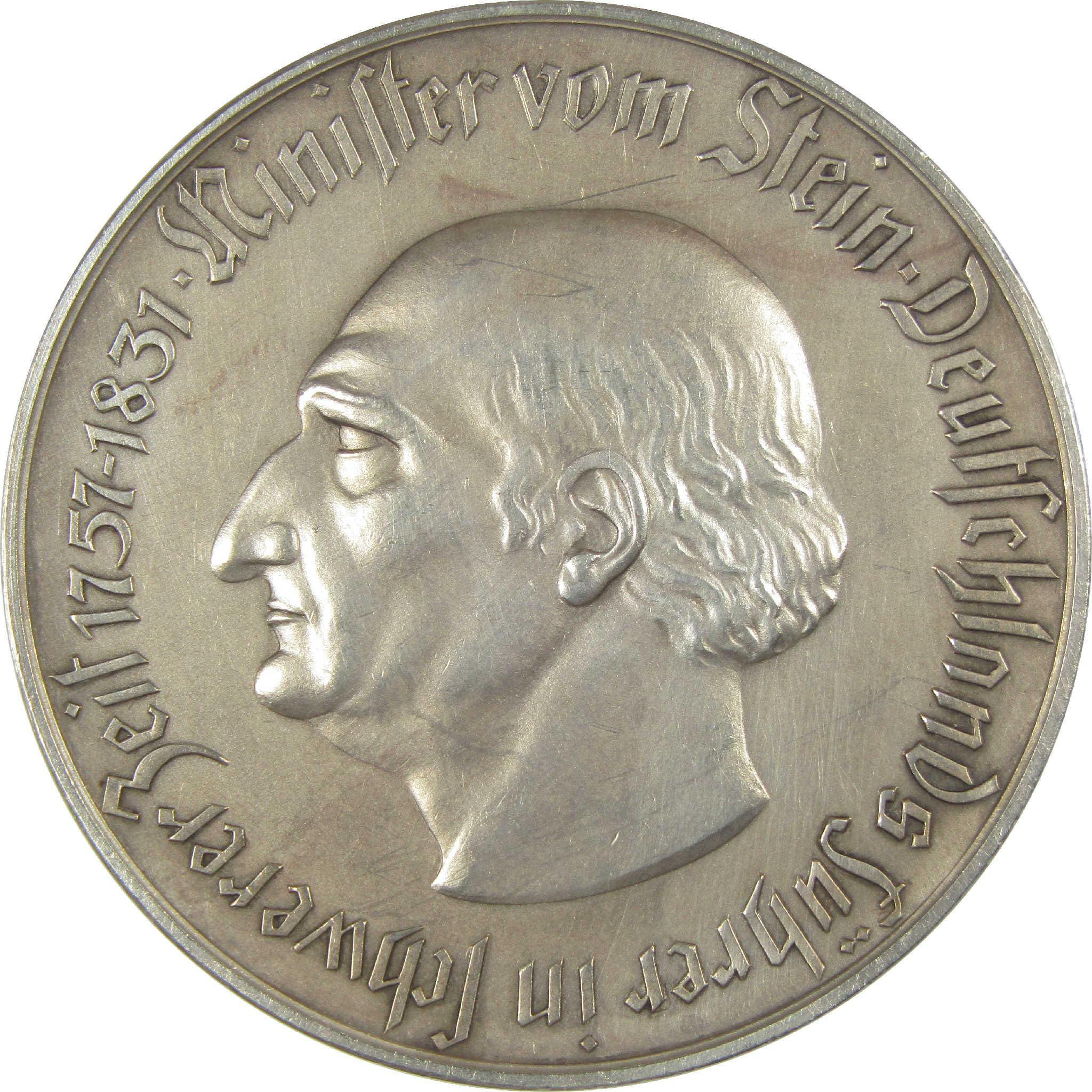 1923 Westphalia Baron vom Stein 1 Trillion Marks XF EF Details