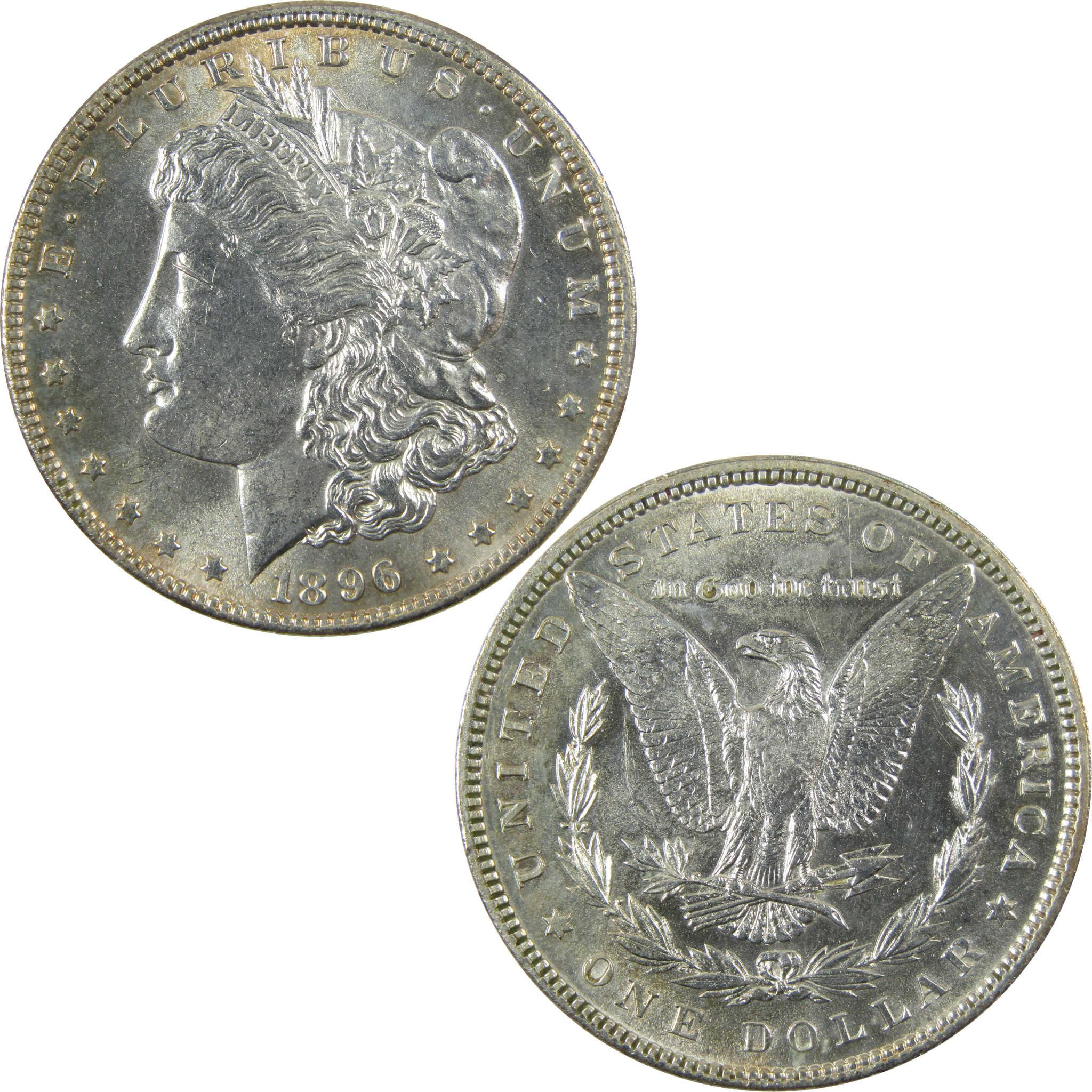 1896 Morgan Silver Dollar Uncirculated Details $1 Coin SKU:CP1398 - Morgan coin - Morgan silver dollar - Morgan silver dollar for sale - Profile Coins & Collectibles