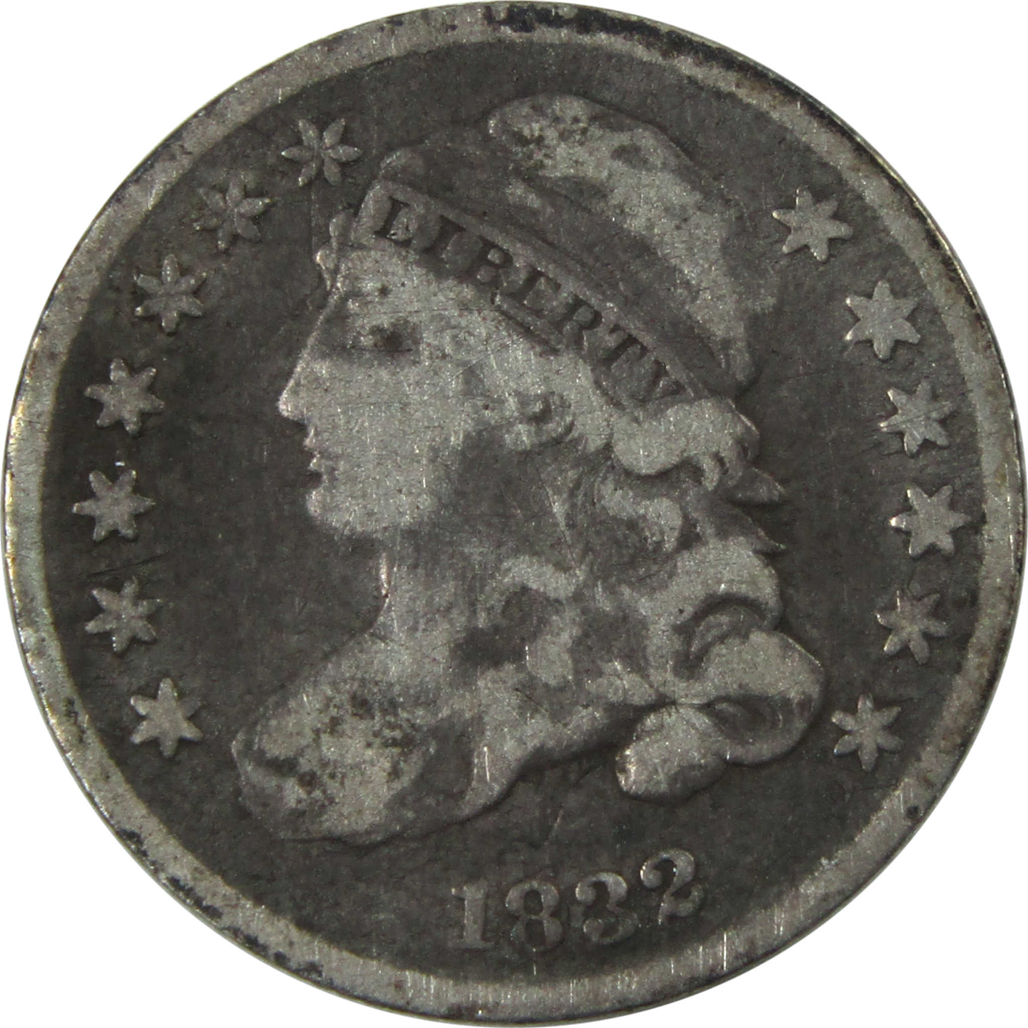 1832 Capped Bust Dime G Good Silver 10c Coin SKU:I13988