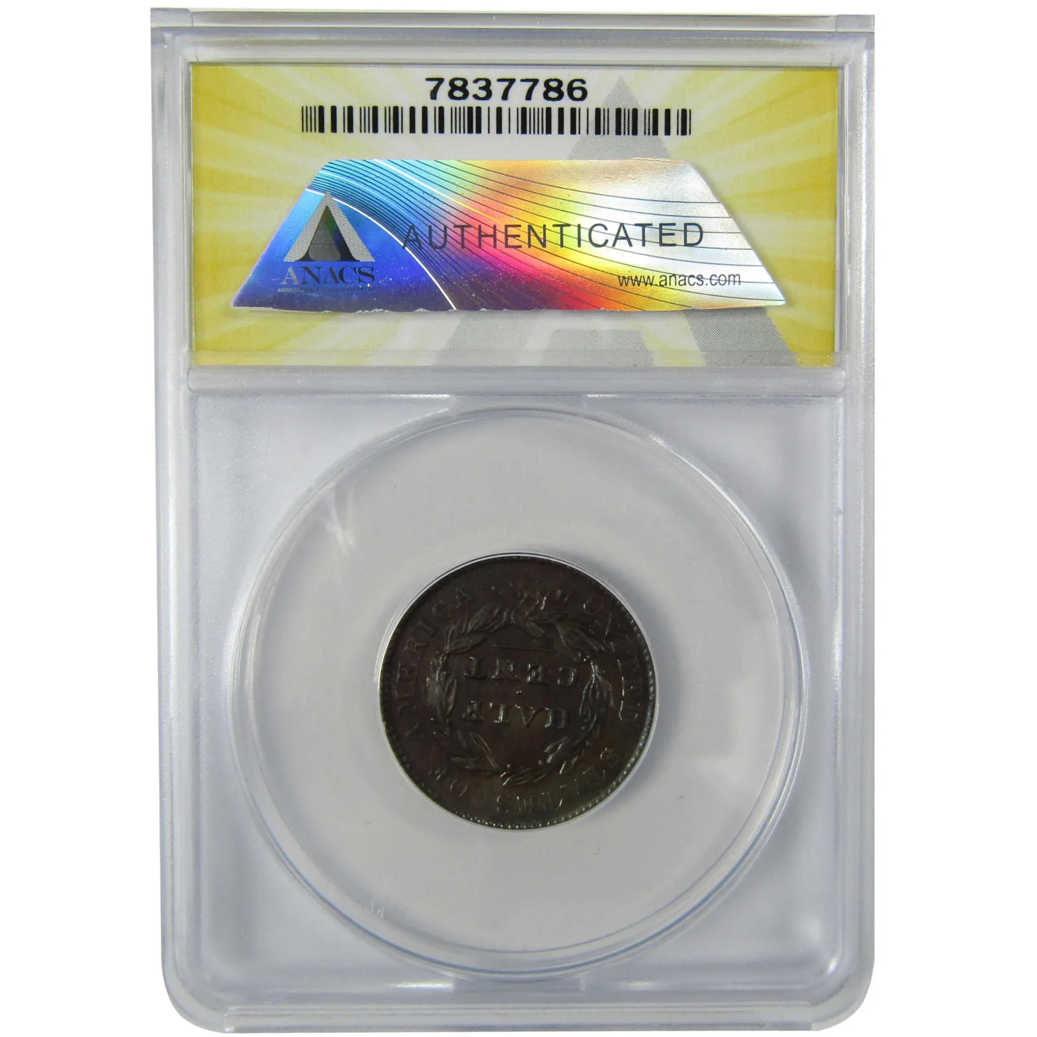 1828 13 Stars C-1 Classic Head Half Cent AU 55 Details ANACS SKU:CP634