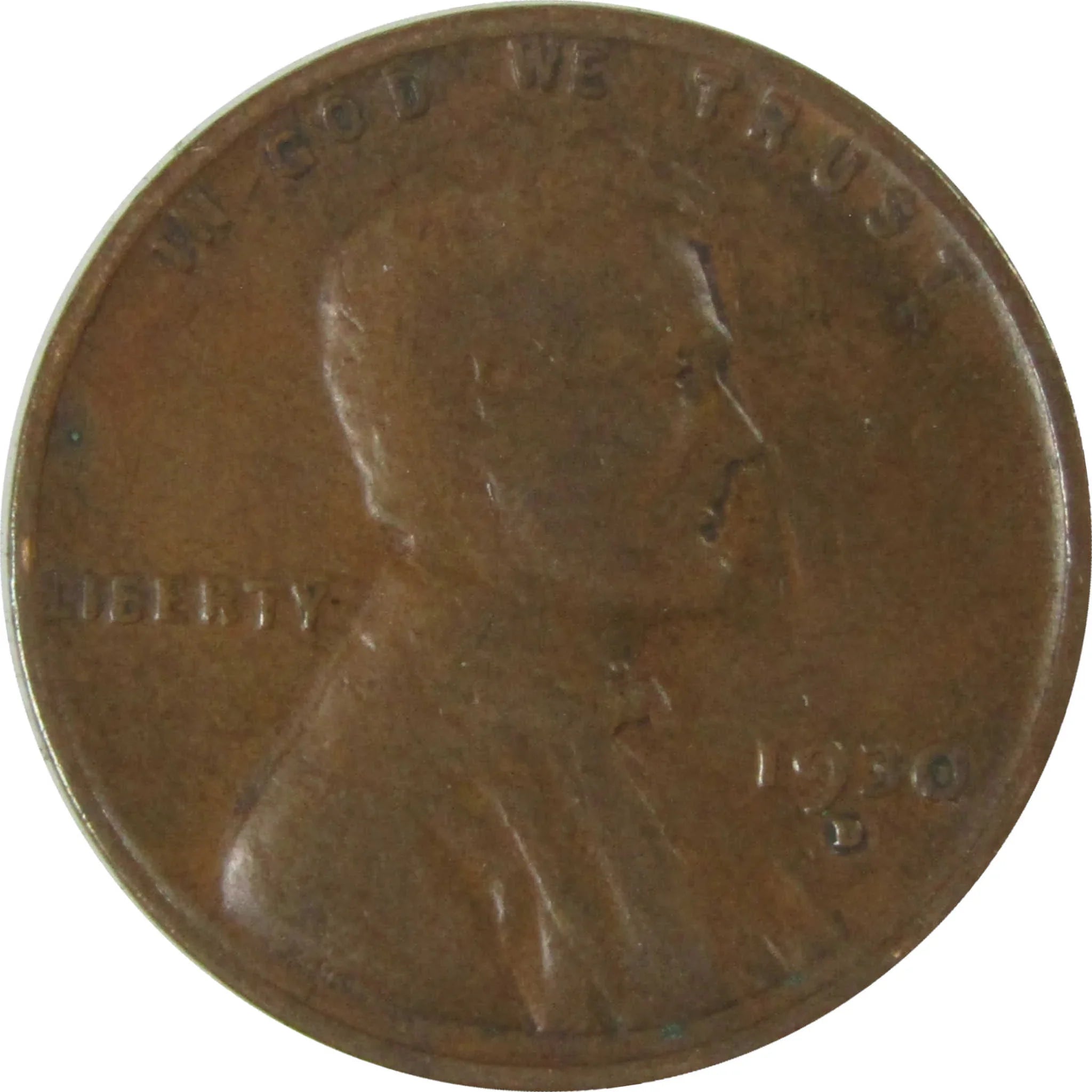 1930 D Lincoln Wheat Cent F Fine Penny 1c Coin Collectible SKU:I26759