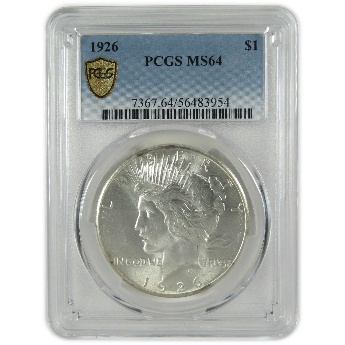 1926 Peace Silver Dollar MS 64 PCGS Uncirculated $1 Coin SKU:I28820
