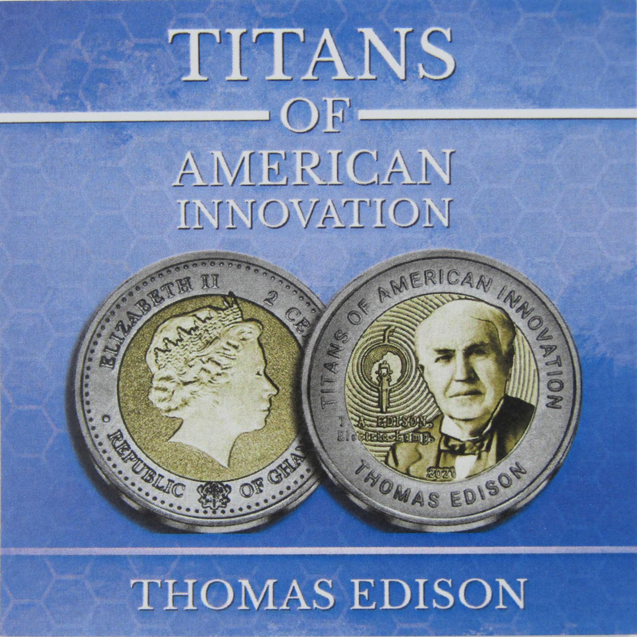 Titans of American Innovation Thomas Edison Titanium 2 Cedis 2021