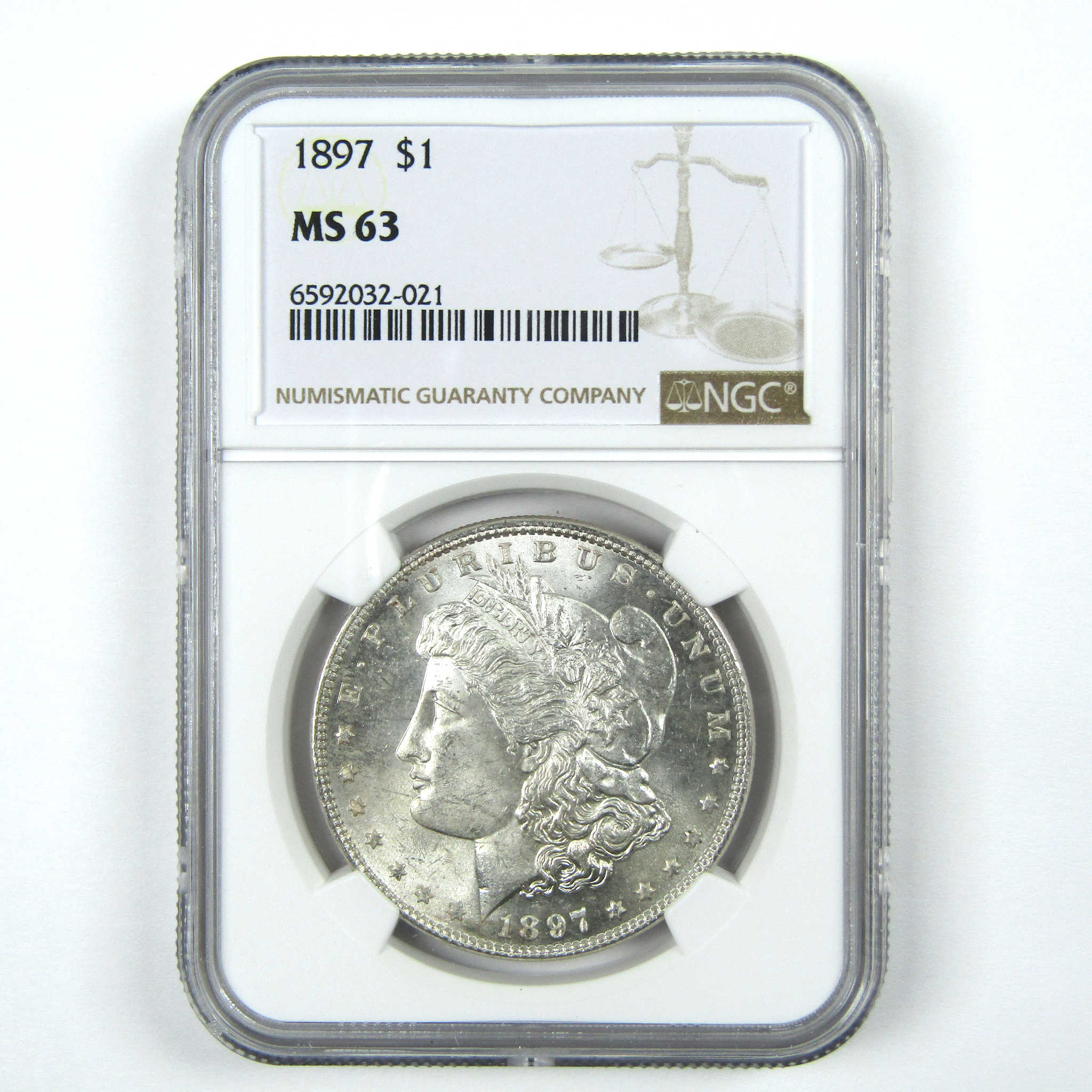 1897 Morgan Dollar MS 63 NGC Silver $1 Uncirculated Coin SKU:I14931 - Morgan coin - Morgan silver dollar - Morgan silver dollar for sale - Profile Coins & Collectibles