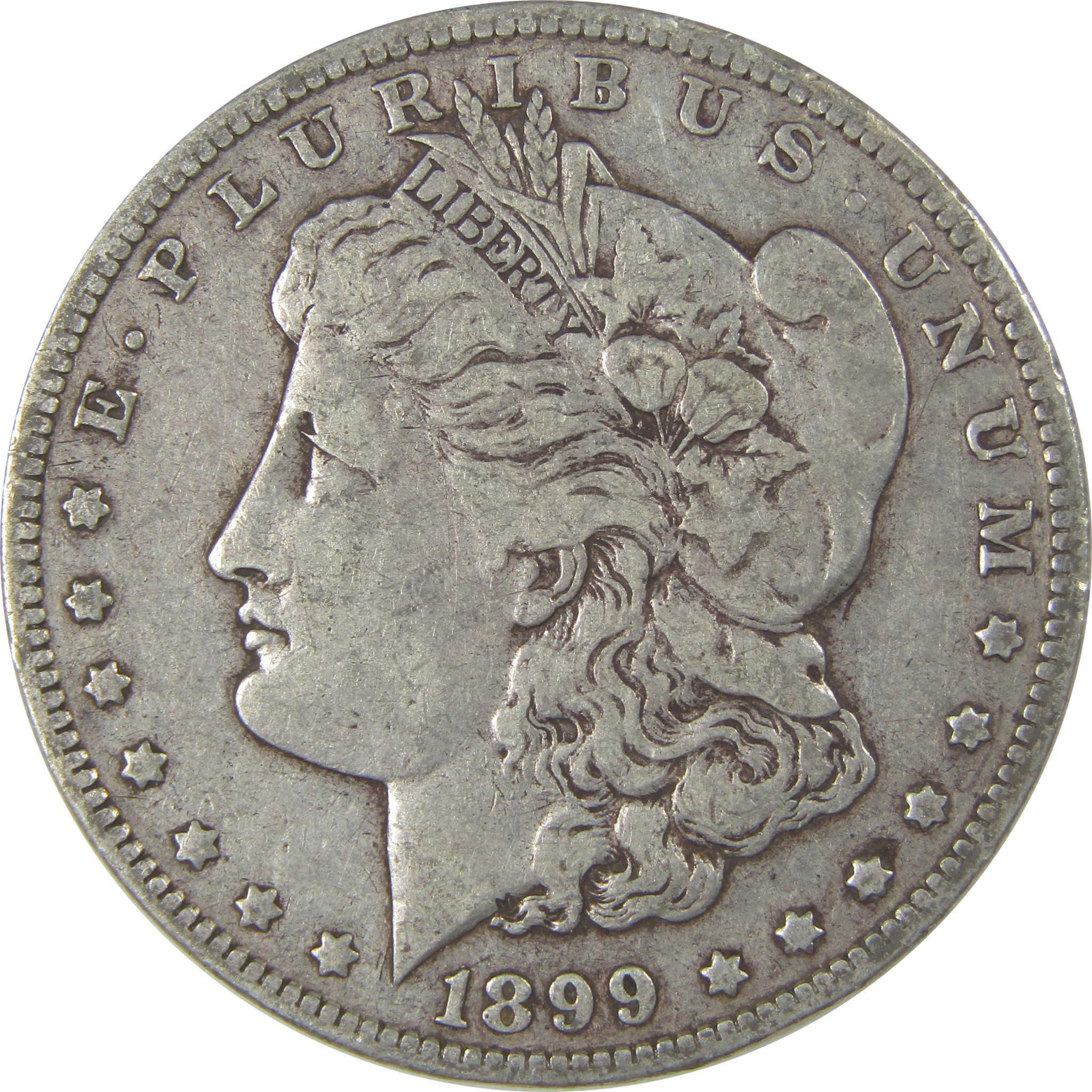 1899 O Morgan Silver Dollar F Fine $1 Coin SKU:I24274 - Morgan coin - Morgan silver dollar - Morgan silver dollar for sale - Profile Coins & Collectibles