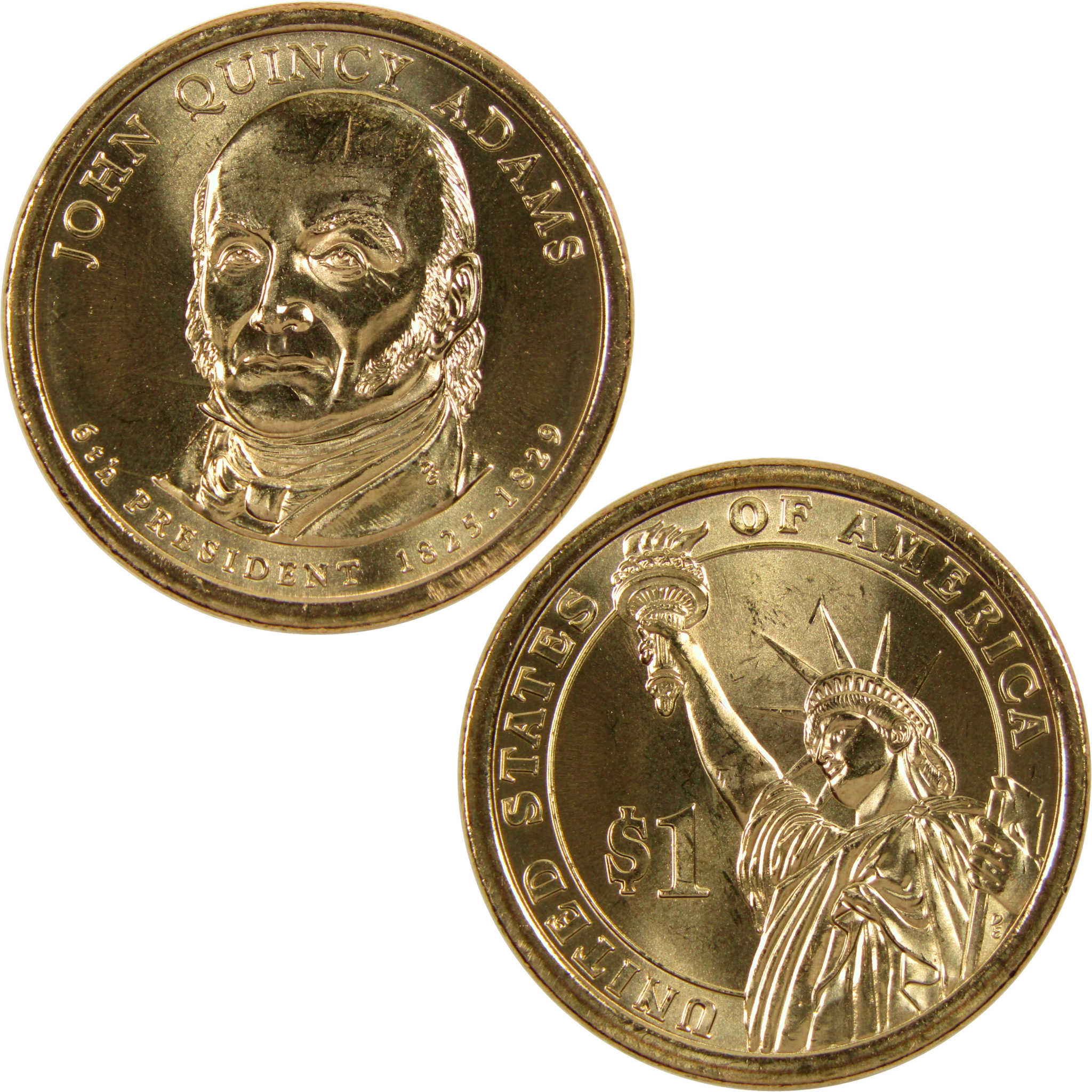 2008 P John Quincy Adams Presidential Dollar BU Uncirculated $1 Coin