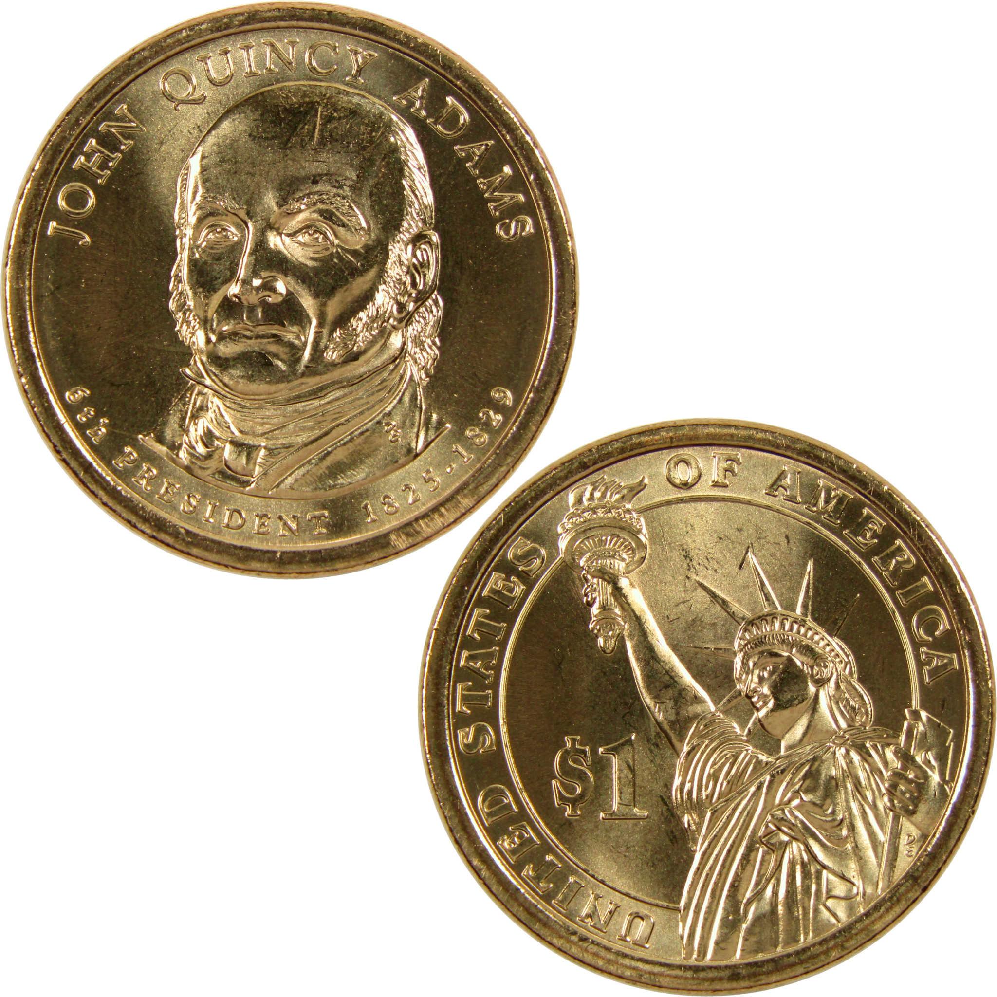 2008 P John Quincy Adams Presidential Dollar BU Uncirculated $1 Coin