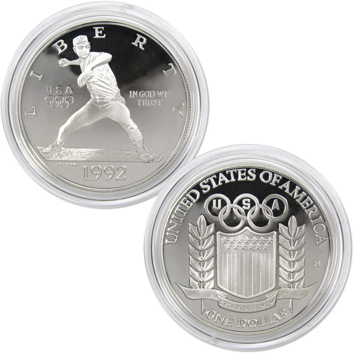 1992 S XXV Olympiad Commemorative Silver Dollar Proof $1 Coin