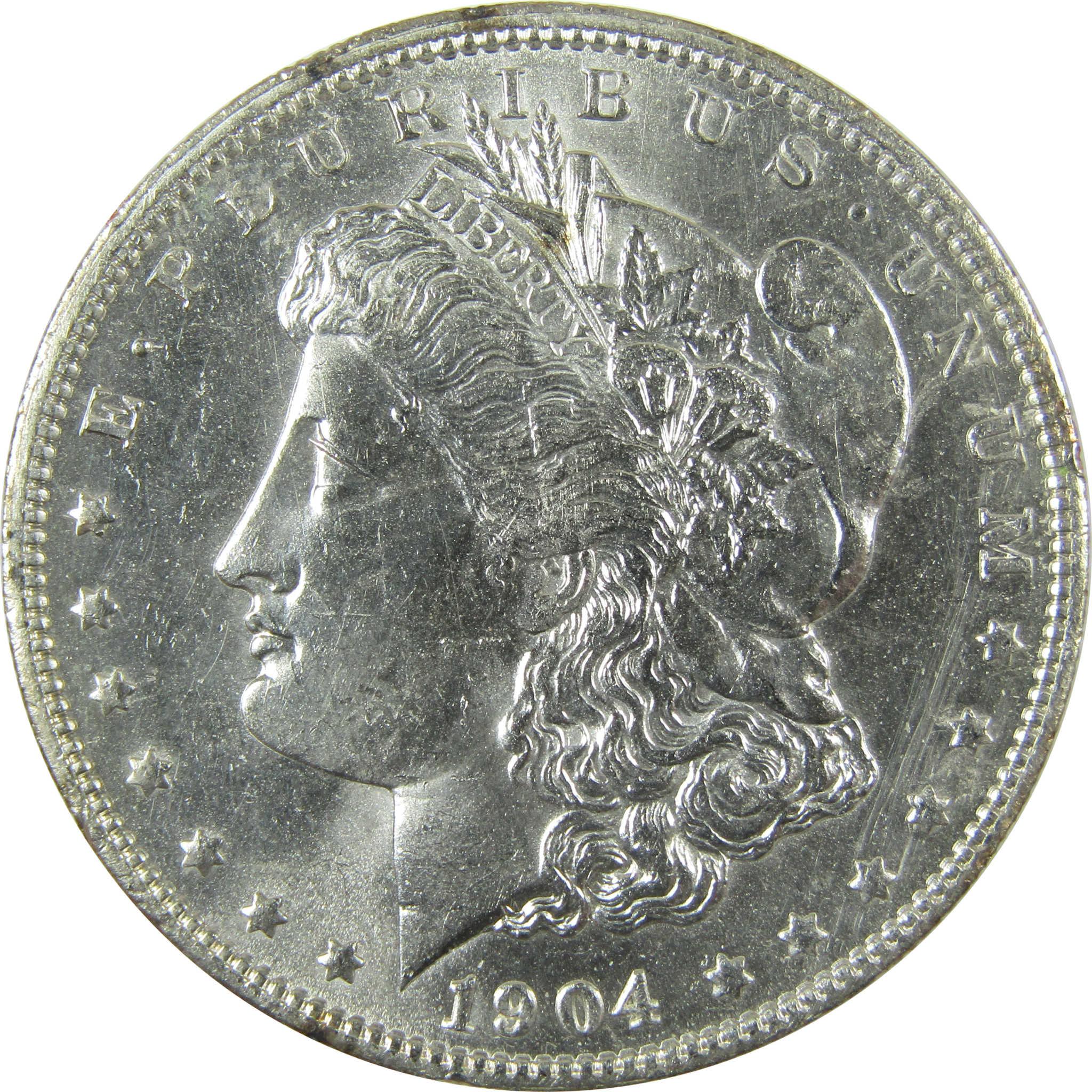1904 O Morgan Silver Dollar Uncirculated Mint State $1 Coin SKU:I27069 - Morgan coin - Morgan silver dollar - Morgan silver dollar for sale - Profile Coins & Collectibles