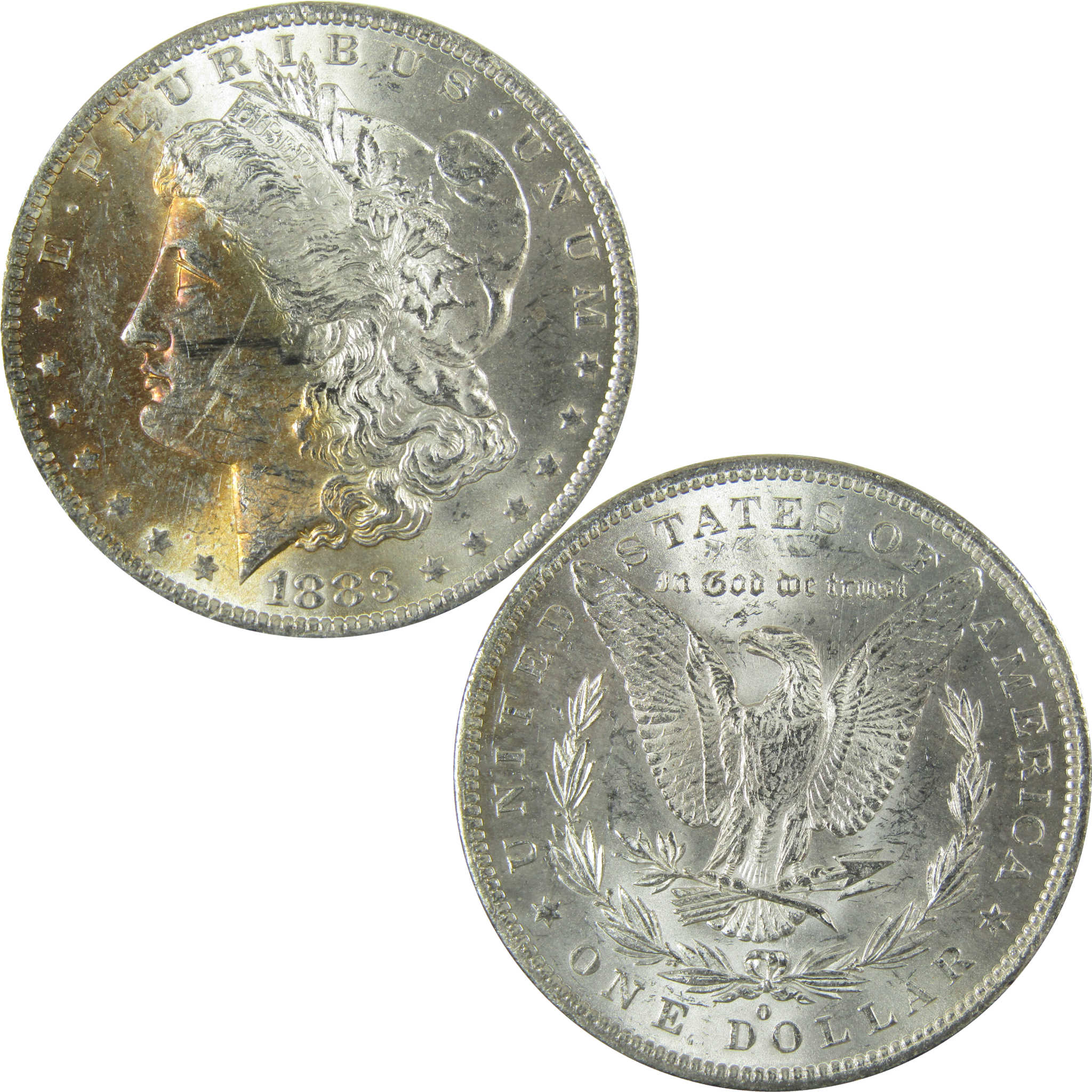 1883 O Morgan Silver Dollar Uncirculated Mint State Toned SKU:I27866