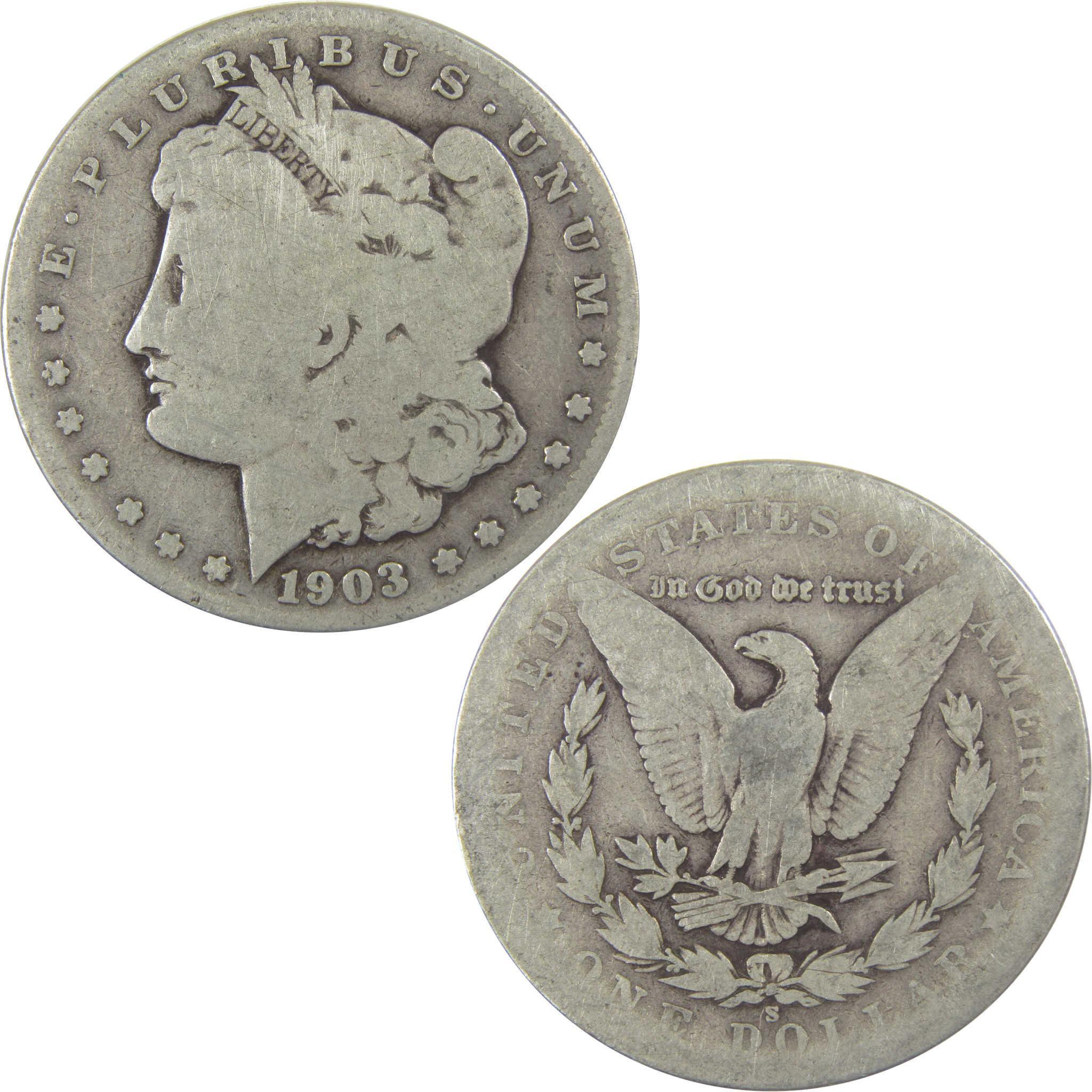 1903 S Morgan Silver Dollar G Good $1 Coin SKU:I24601 - Morgan coin - Morgan silver dollar - Morgan silver dollar for sale - Profile Coins & Collectibles