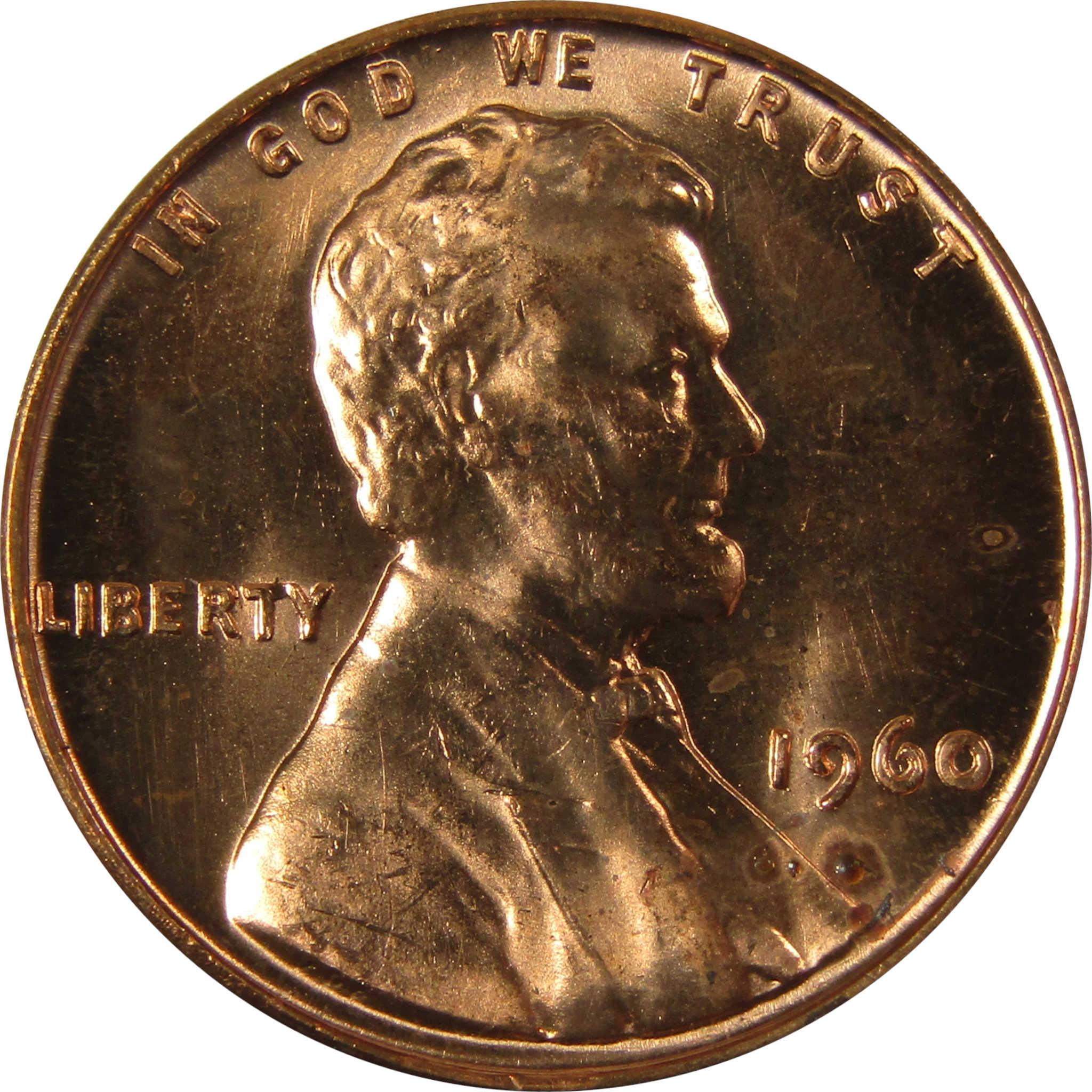 1960 Small Date Lincoln Memorial 1c Uncirculated Mint State SKU:I26590