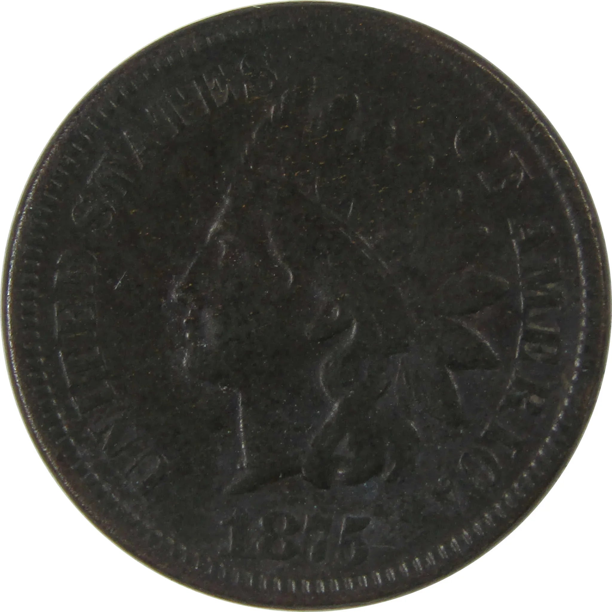 1875 Indian Head Cent F Fine Penny 1c Coin SKU:I23281