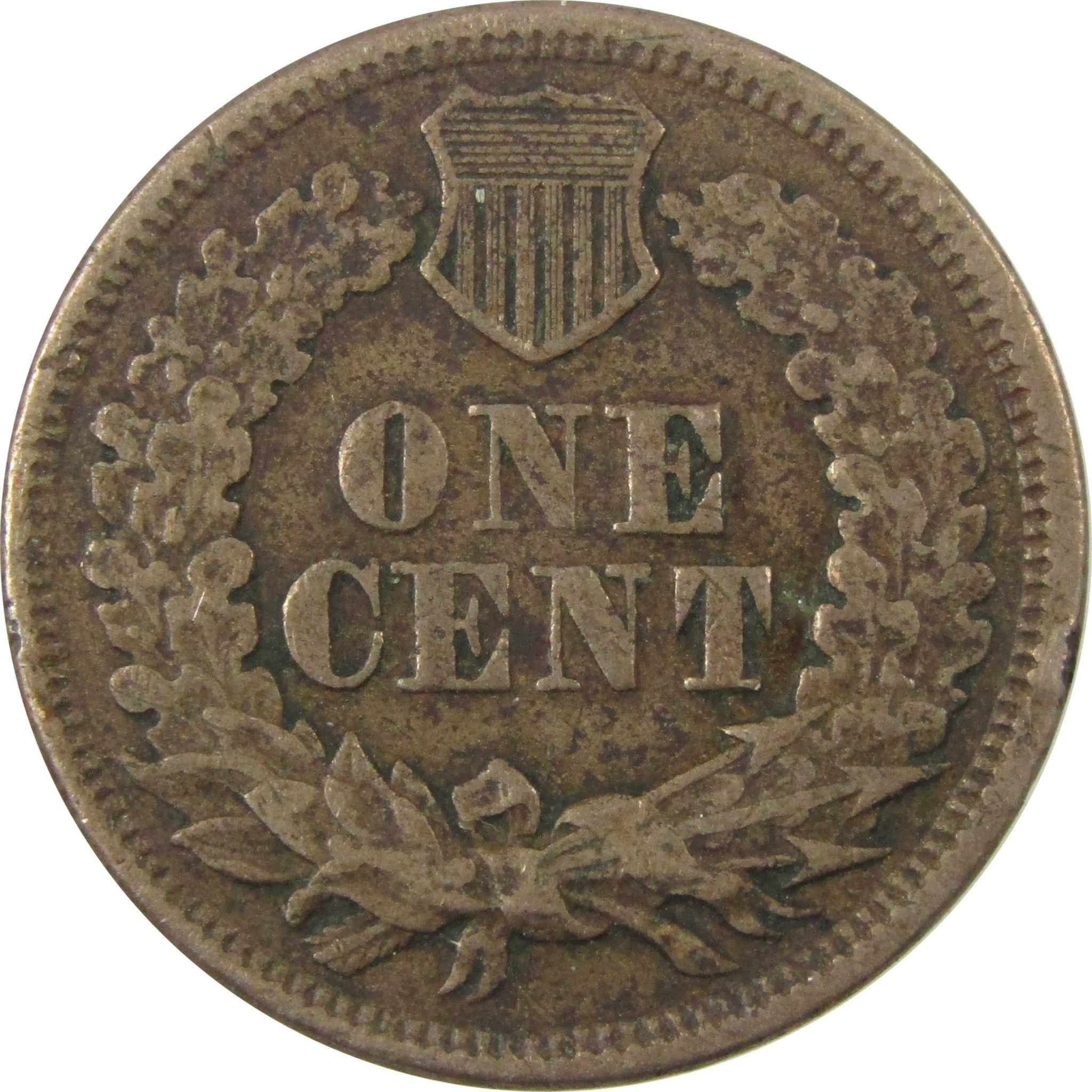 1863 Indian Head Cent VF Very Fine Penny 1c Coin SKU:CP1281