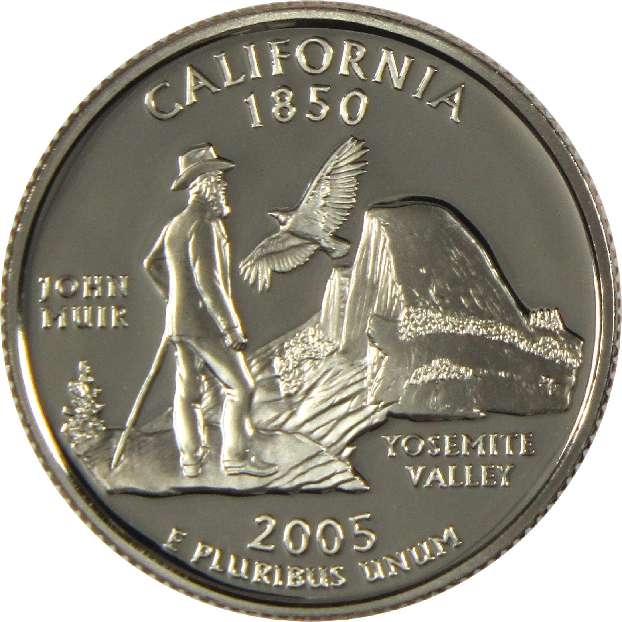 2005 S California State Clad Quarter Proof 25c Coin Collectible