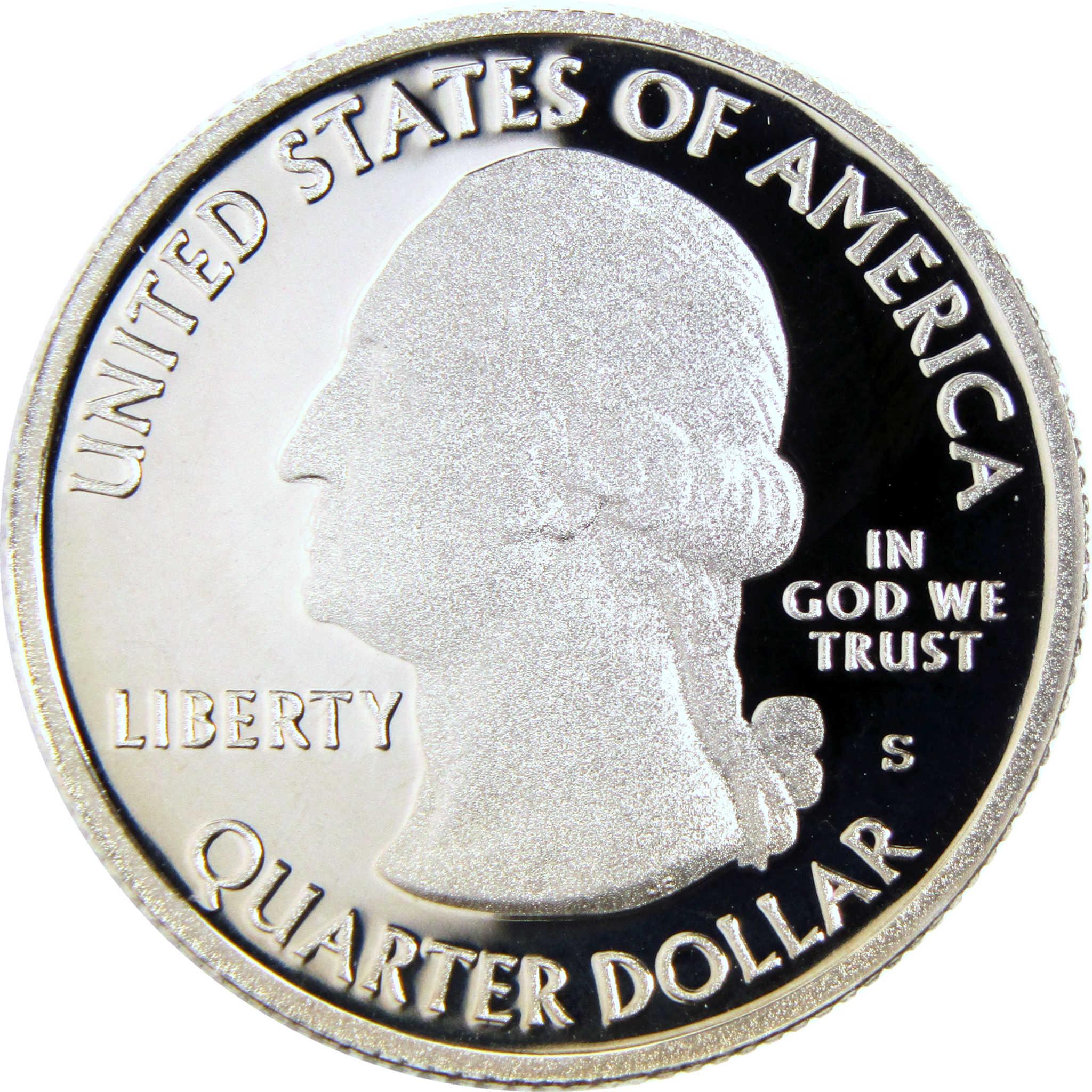 U.S. quarter dollar coin with Washington profile, LIBERTY, and IN GOD WE TRUST text visible