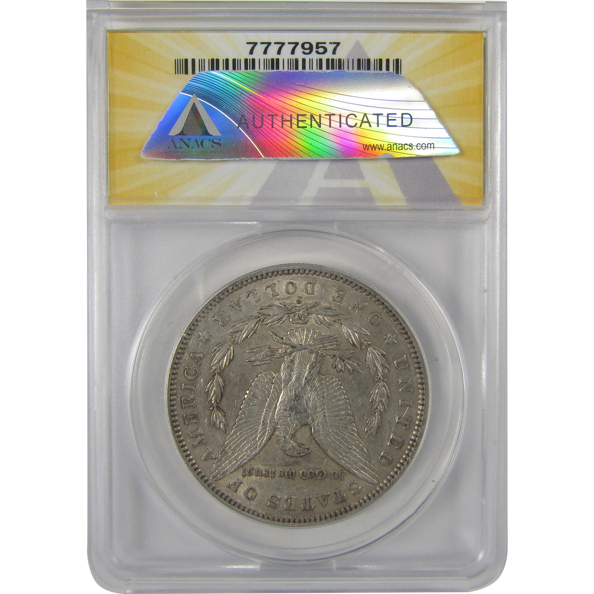 1899 S Morgan Dollar AU 50 Details ANACS Silver $1 Coin SKU:I19107 - Morgan coin - Morgan silver dollar - Morgan silver dollar for sale - Profile Coins & Collectibles