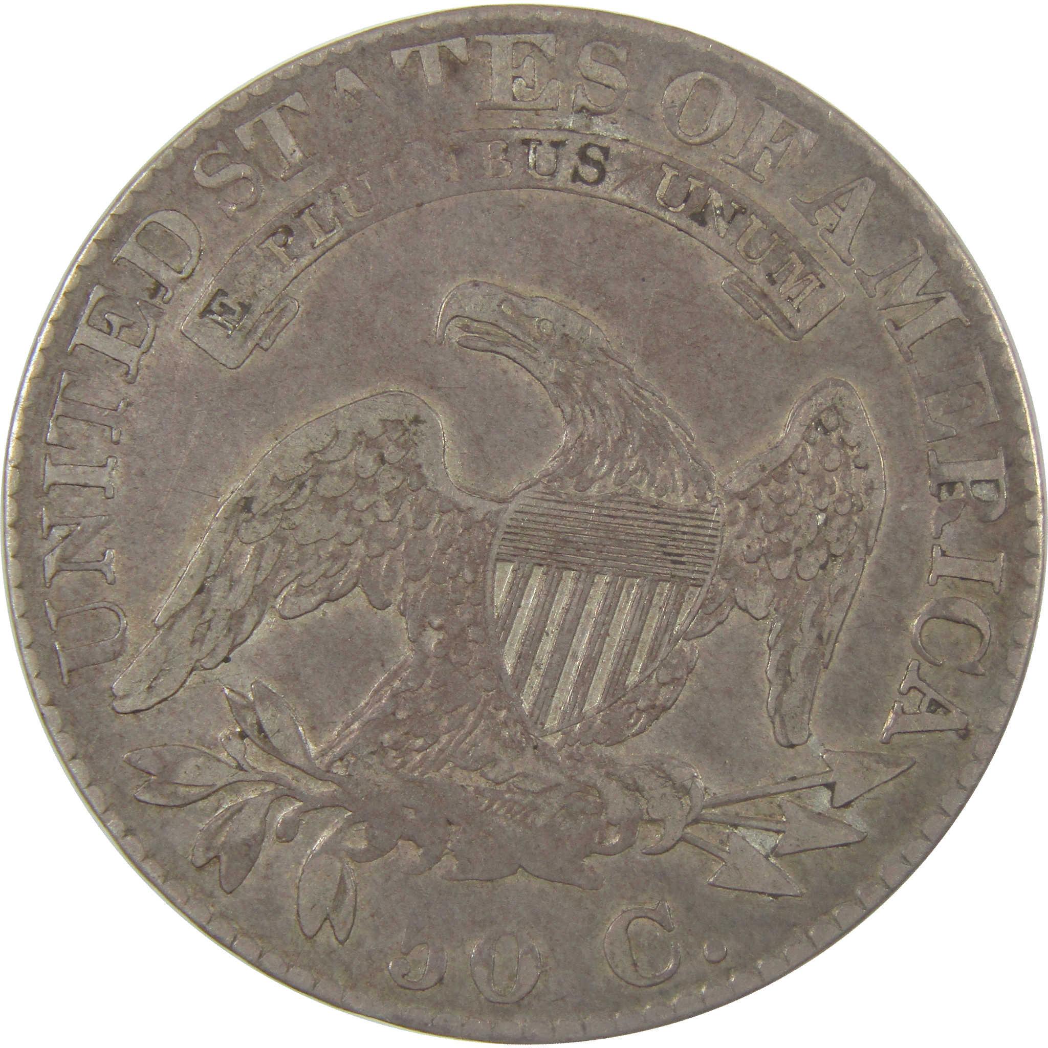 1824 Capped Bust Silver Half Dollar XF EF Extremely Fine 50c Coin