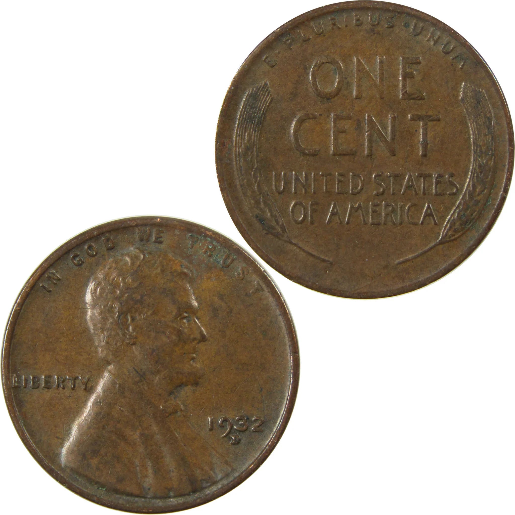 1932 D Lincoln Wheat Cent XF EF Extremely Fine Penny SKU:I26818