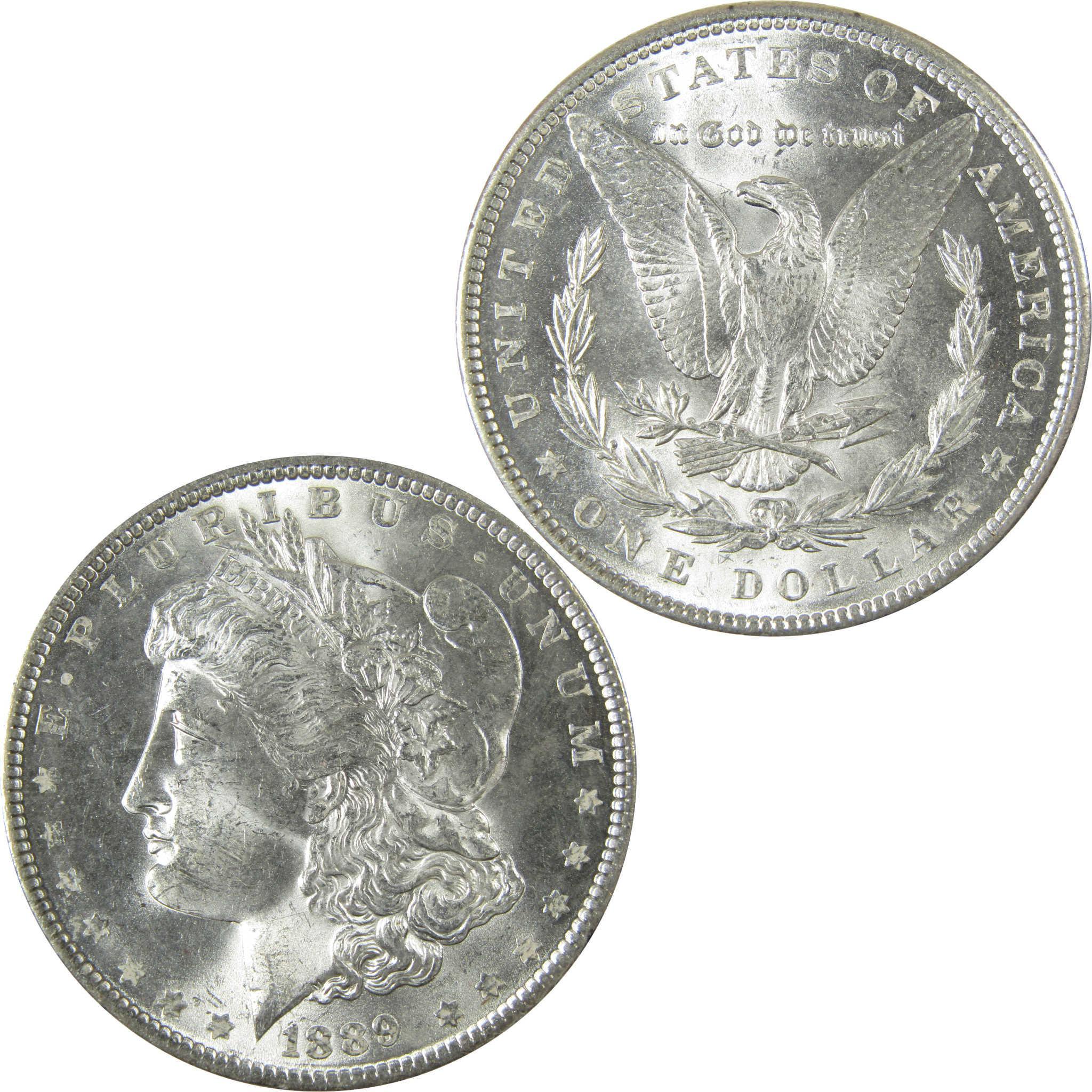 1889 Morgan Silver Dollar Uncirculated Mint State $1 Coin SKU:CP939 - Morgan coin - Morgan silver dollar - Morgan silver dollar for sale - Profile Coins & Collectibles