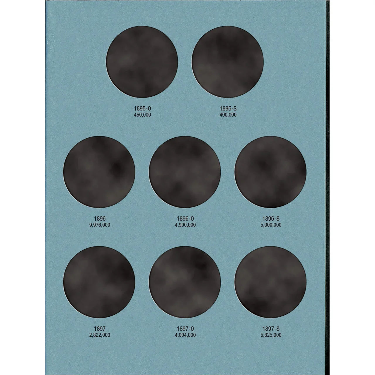 Whitman Morgan Silver Dollar Coin Folder Collection #3 1891-1897