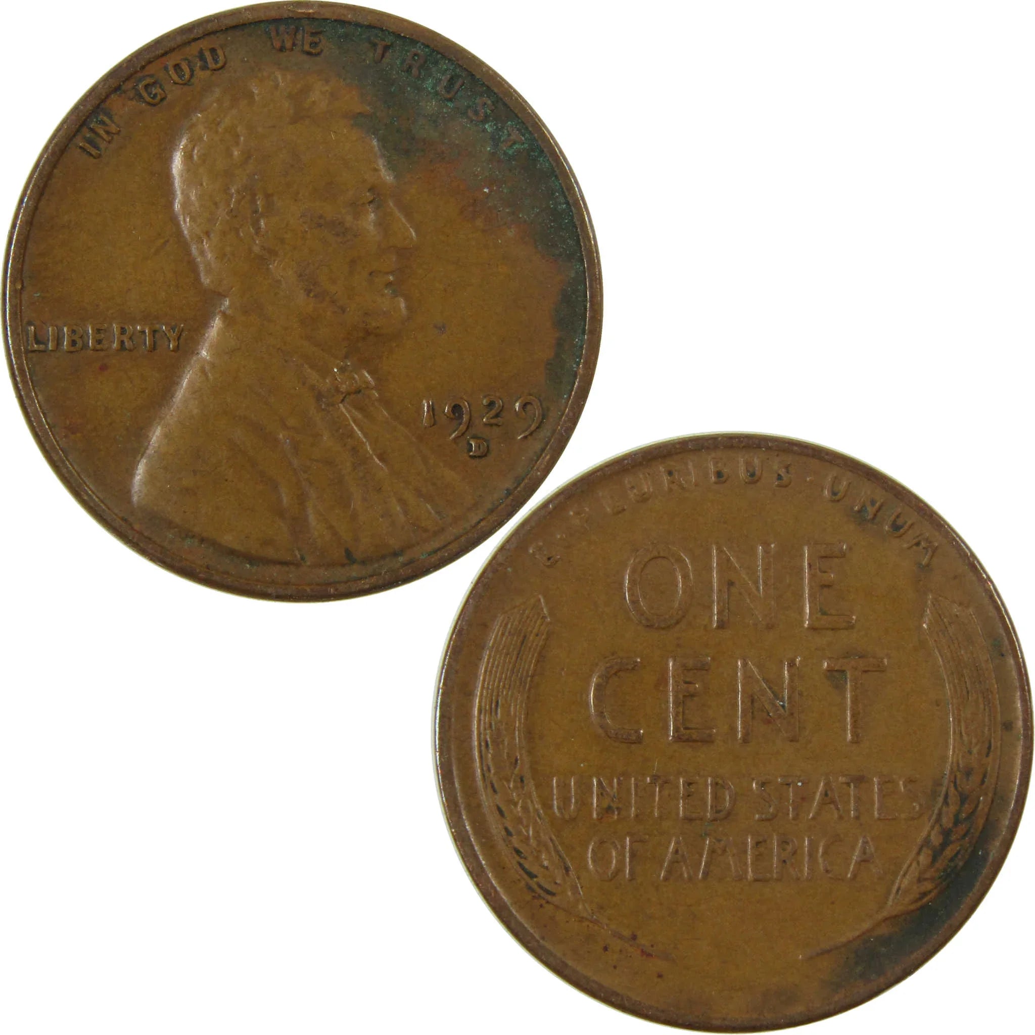 1929 D Lincoln Wheat Cent VG Very Good Penny 1c Coin SKU:I27201