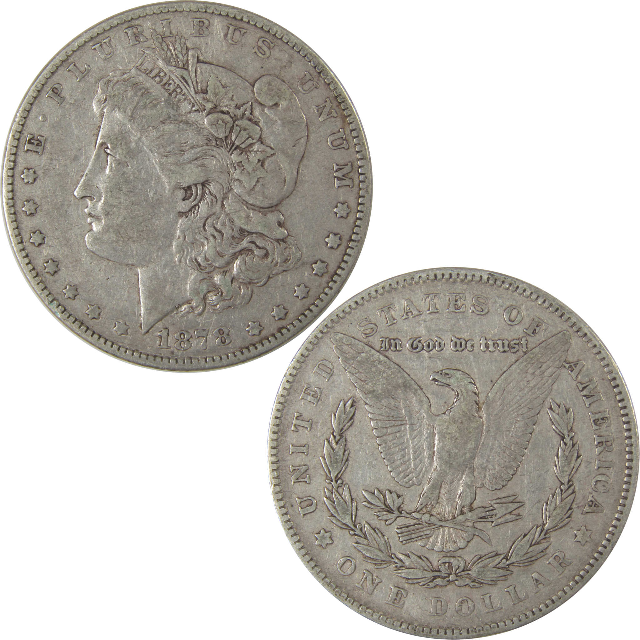 1878 7TF Rev 78 Morgan Dollar VF Very Fine Silver $1 Coin SKU:I22766 - Morgan coin - Morgan silver dollar - Morgan silver dollar for sale - Profile Coins & Collectibles