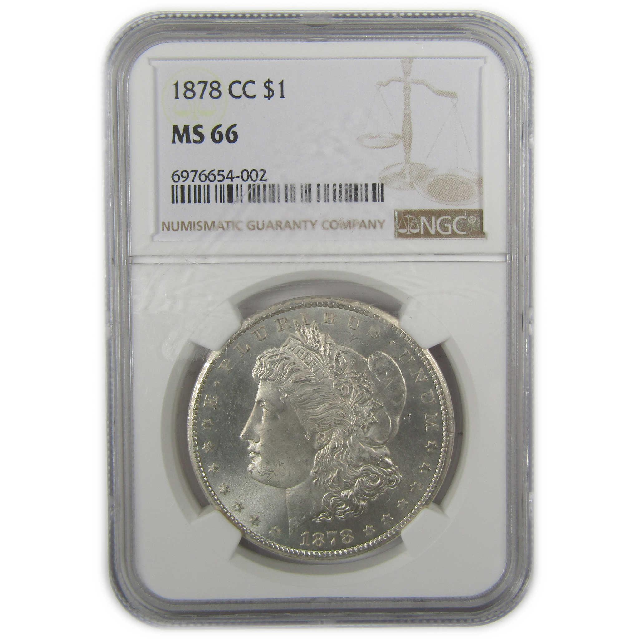 1878 CC Morgan Dollar MS 66 NGC Silver Uncirculated $1 Coin SKU:I19672 - Morgan coin - Morgan silver dollar - Morgan silver dollar for sale - Profile Coins & Collectibles