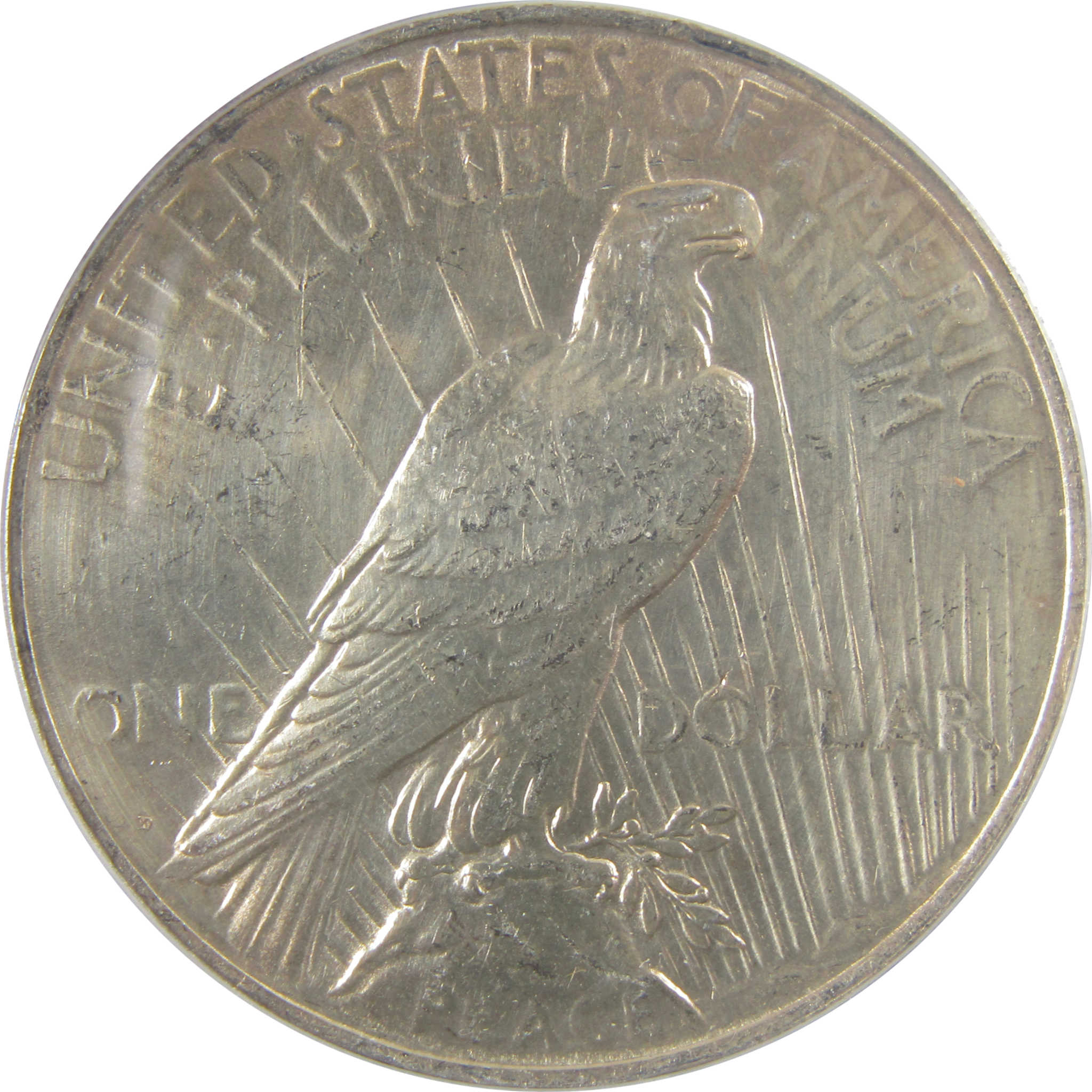1927 D Peace Silver Dollar MS 60 Details ANACS Uncirculated SKU:I24455