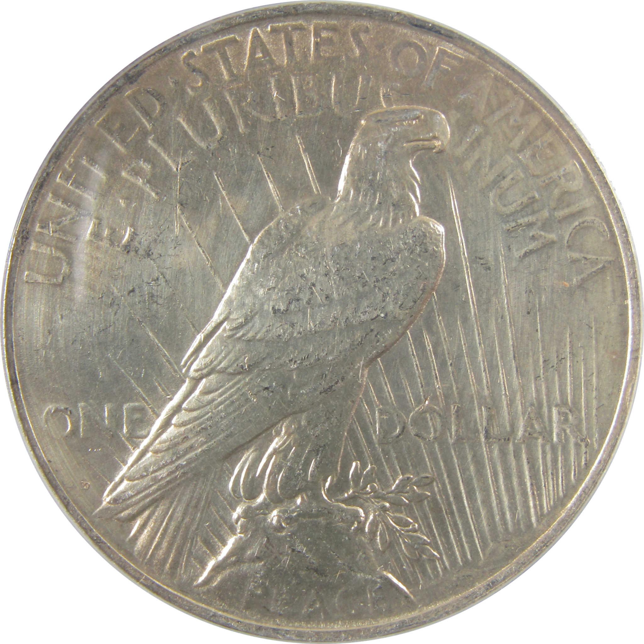 1927 D Peace Silver Dollar MS 60 Details ANACS Uncirculated SKU:I24455