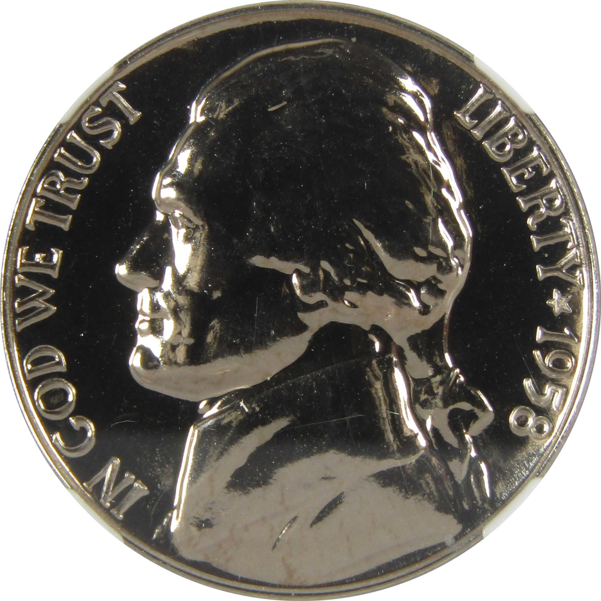 1958 Jefferson Nickel PF 69 NGC Proof 5c Coin Collectible SKU:I27320