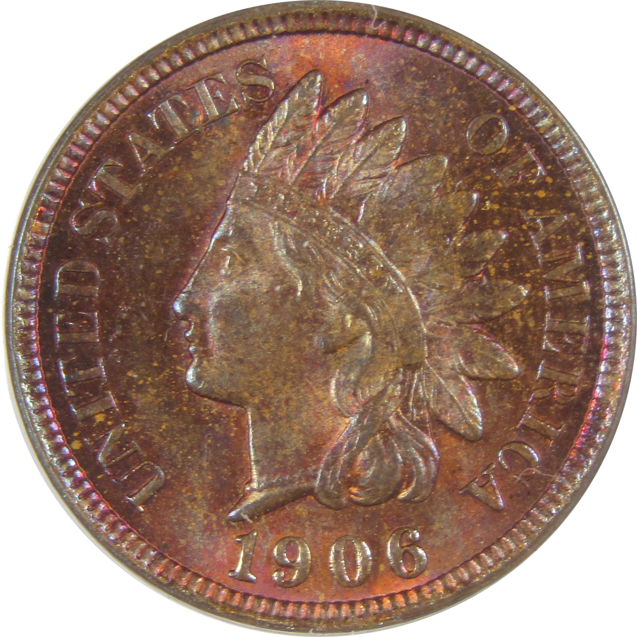 1906 Indian Head Cent MS 63 BN ANACS Penny Uncirculated SKU:I23015