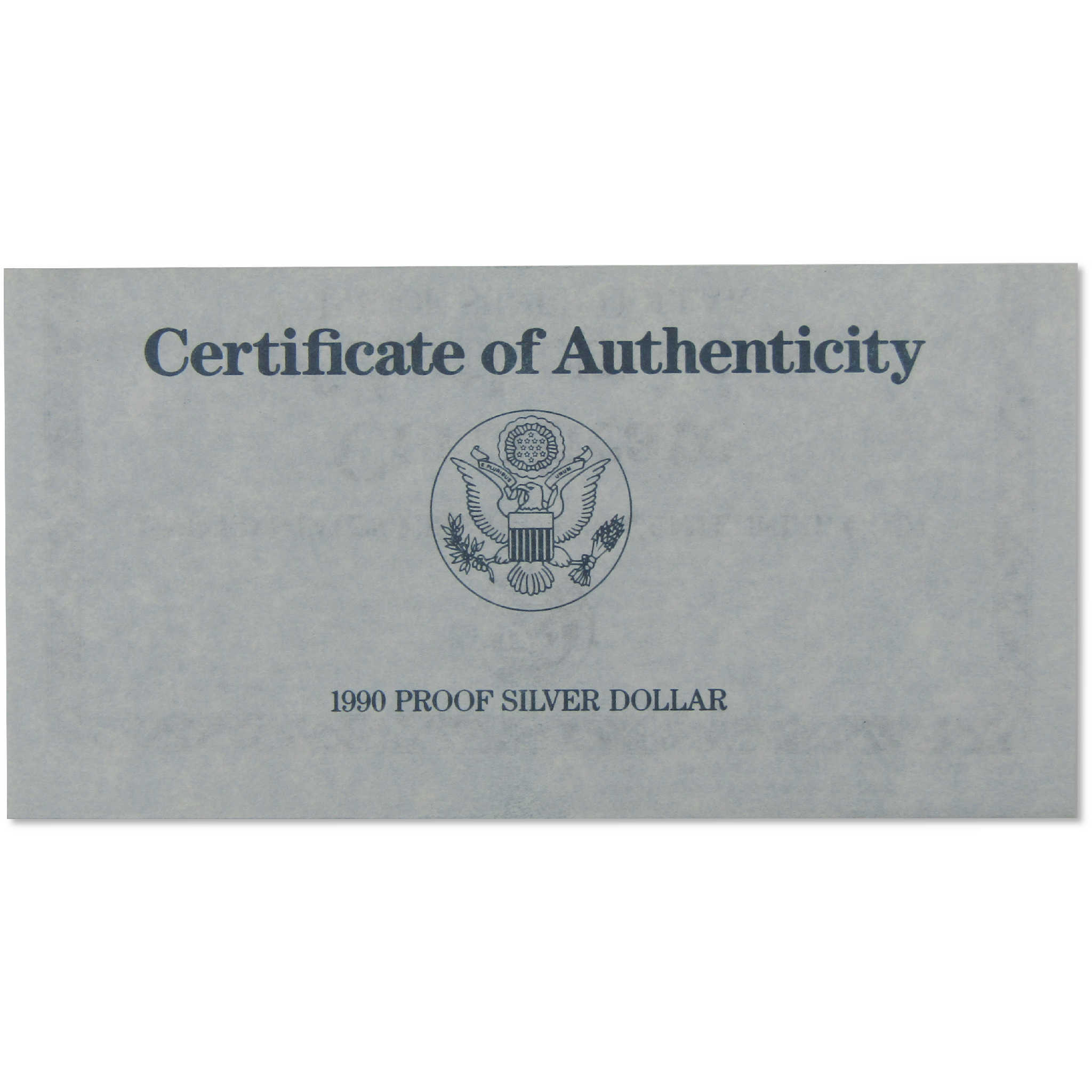 1990 P Eisenhower Centennial Commemorative Silver Dollar Proof OGP COA