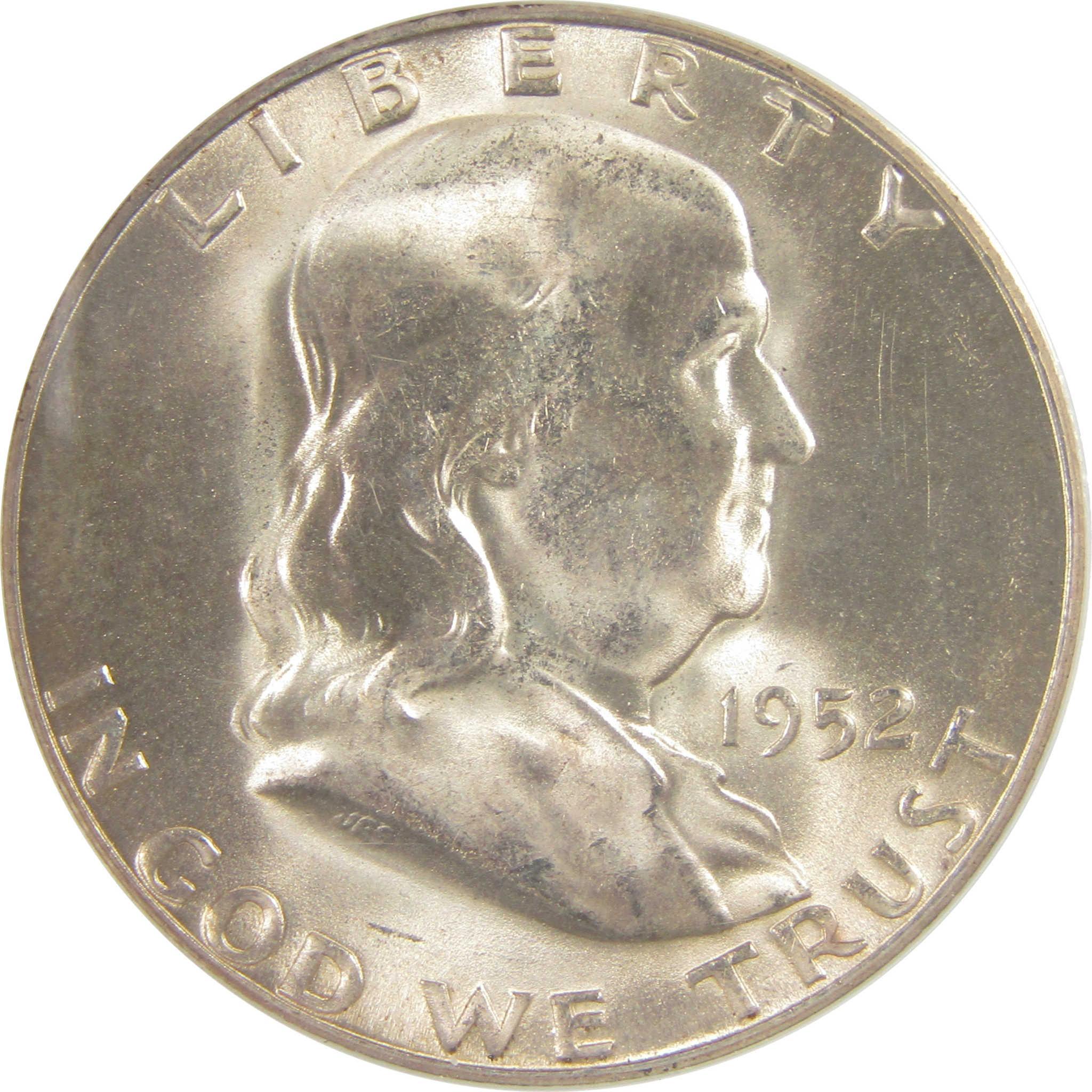 1952 S/S Franklin Silver 50c MS 64 ANACS Uncirculated SKU:I25647
