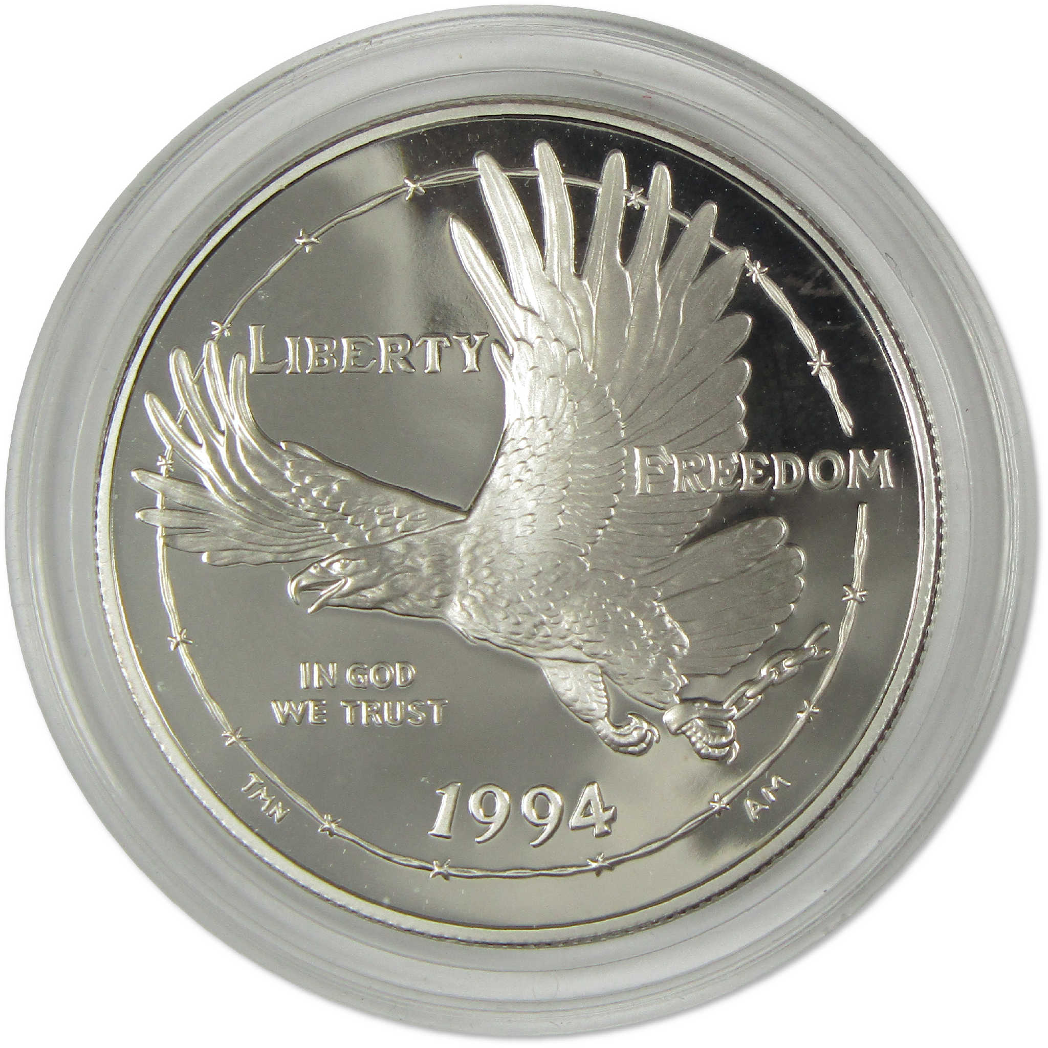 U.S. Prisoner of War Museum Commemorative Dollar 1994 P Proof Silver